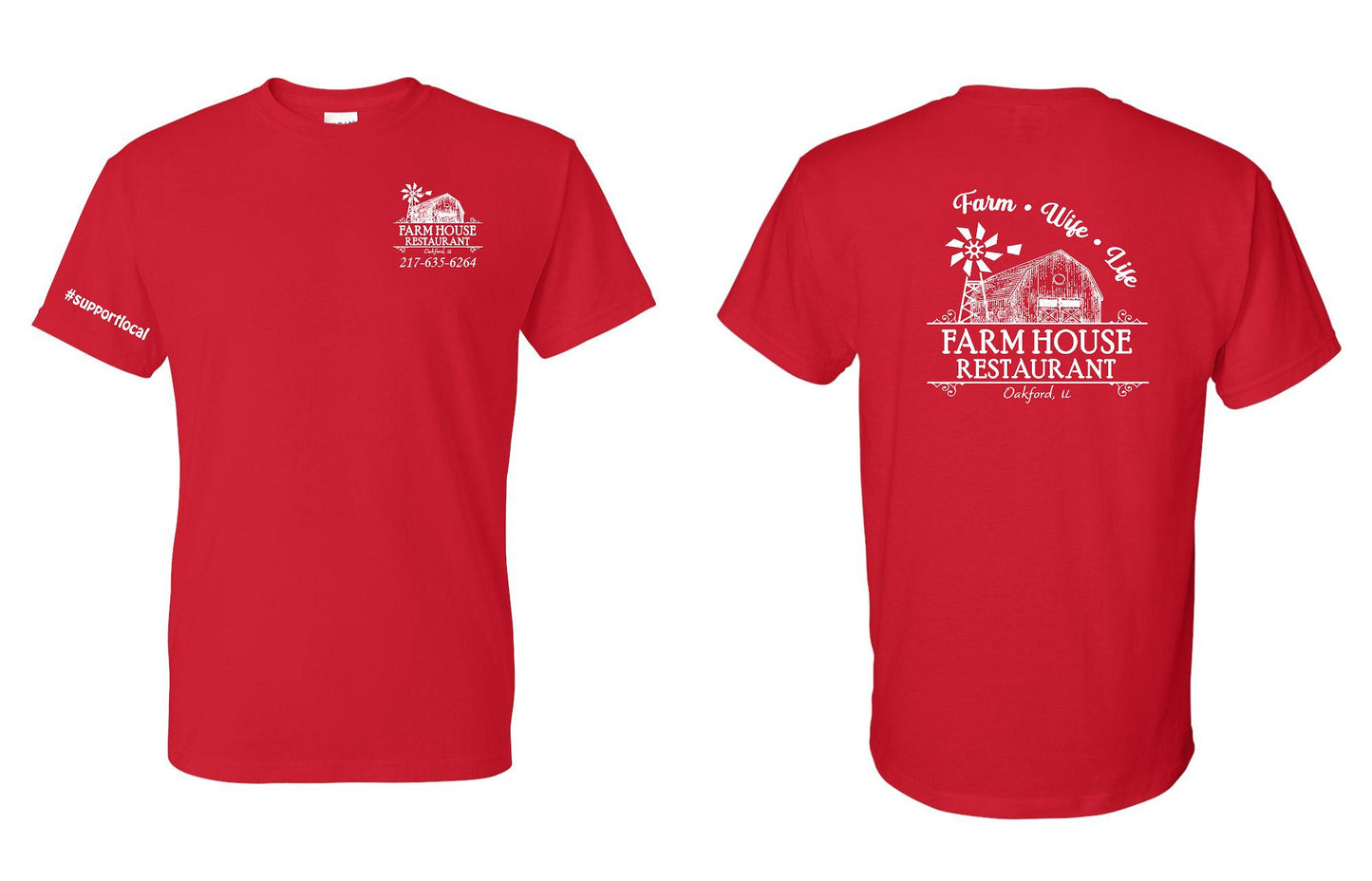 FARMHOUSE RESTAURANT FARM WIFE LIFE UNISEX TSHIRT (P.8000)