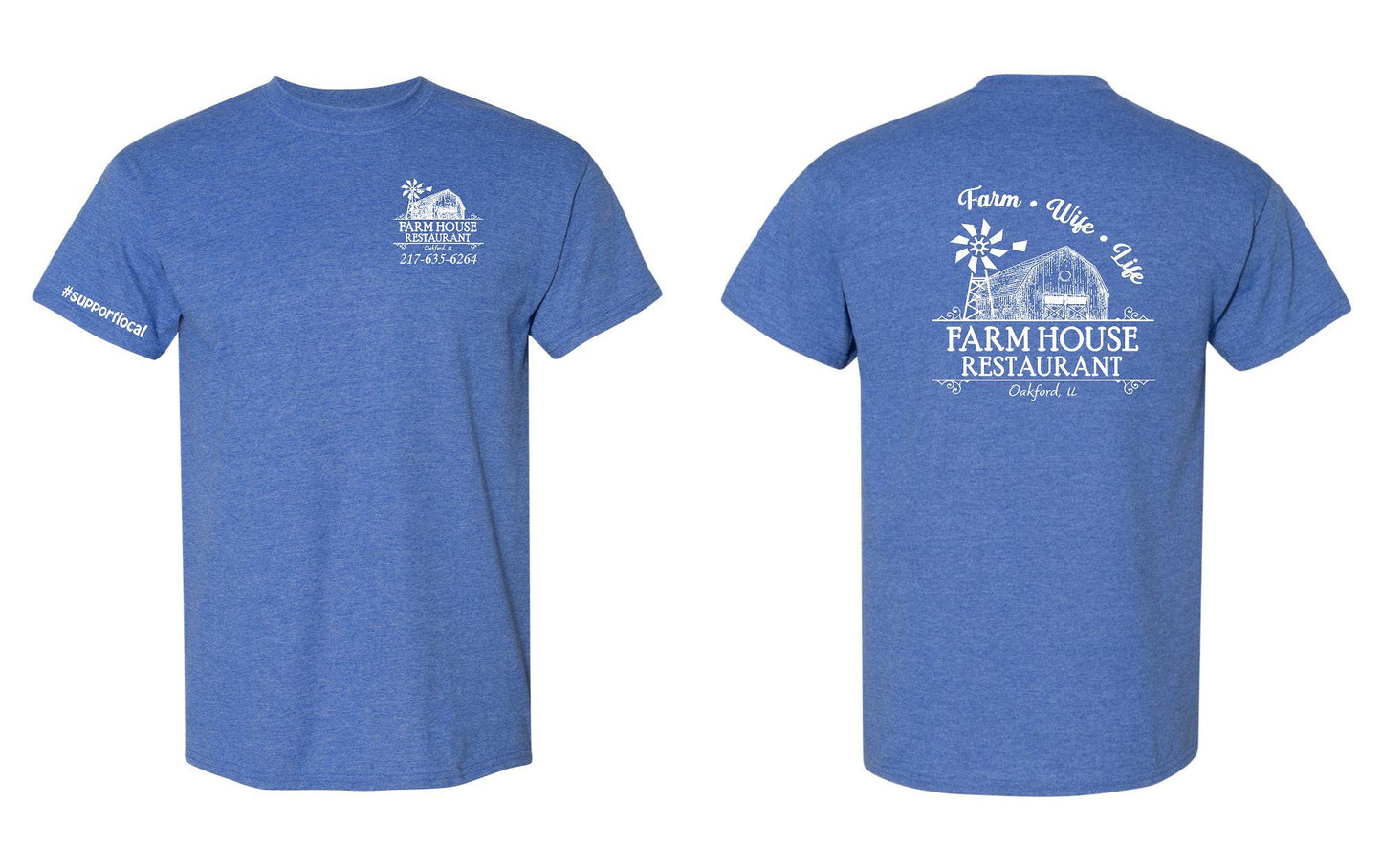 FARMHOUSE RESTAURANT FARM WIFE LIFE UNISEX TSHIRT (P.8000)