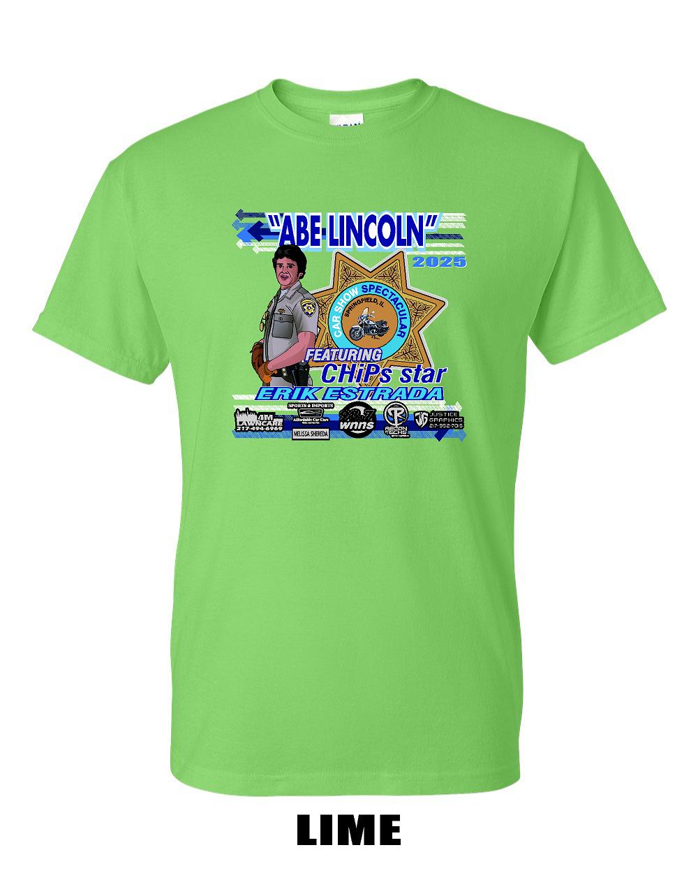 Abe Lincoln Car Show 2025 T-Shirt (P.8000)