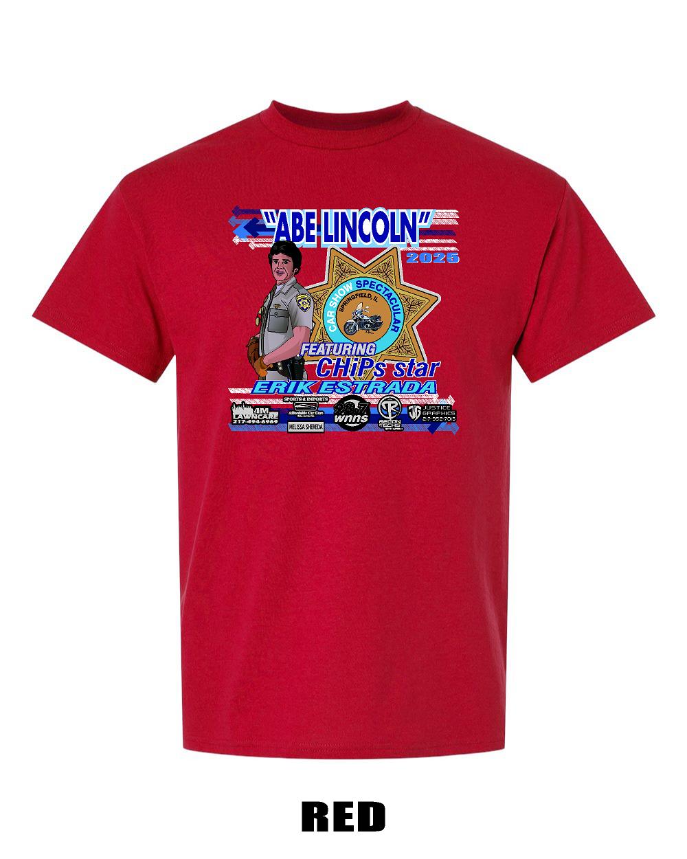 Abe Lincoln Car Show 2025 T-Shirt (P.8000)
