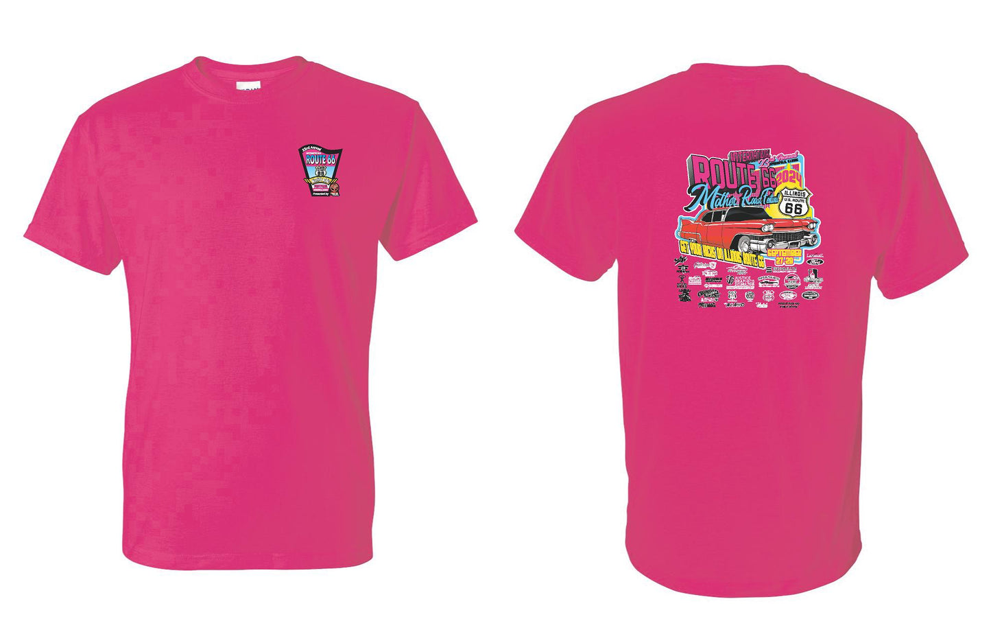 23RD ANNUAL ROUTE 66 MOTHER ROAD FESTIVAL 2024 UNISEX TSHIRT (P.8000)