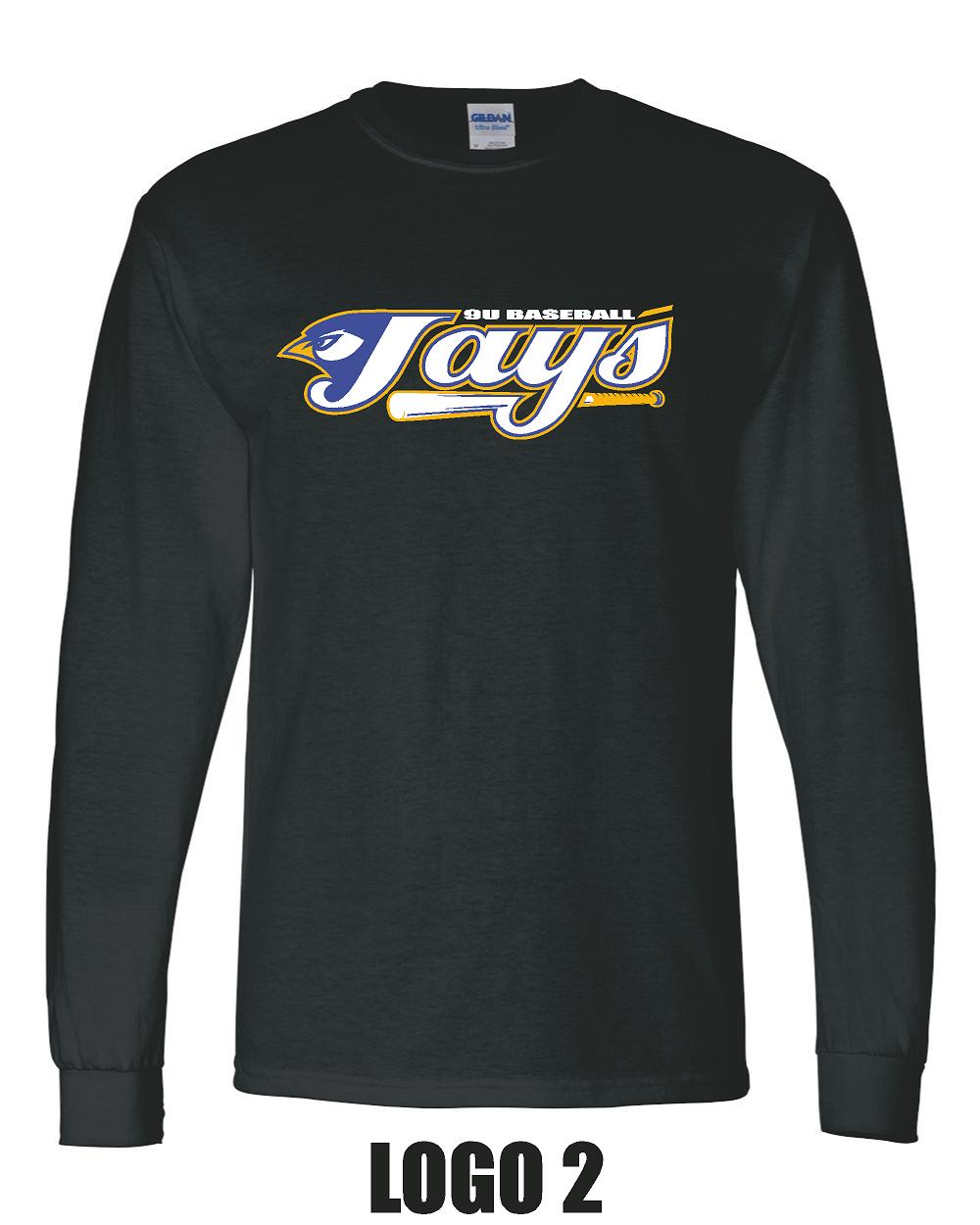 PETERSBURG JAYS 9U BASEBALL UNISEX Long Sleeve Tee (P.8400/5400B)