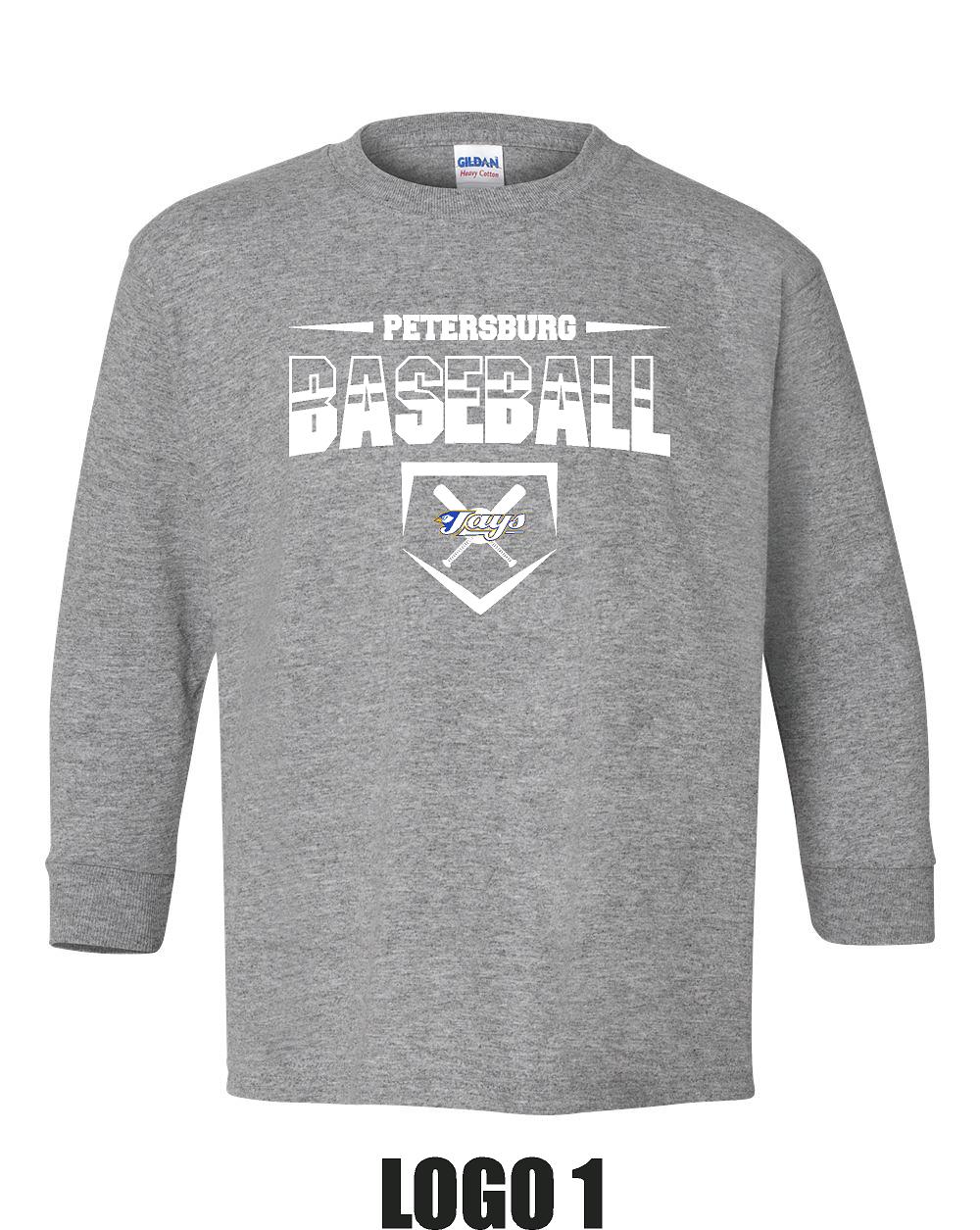 PETERSBURG JAYS 9U BASEBALL UNISEX Long Sleeve Tee (P.8400/5400B)