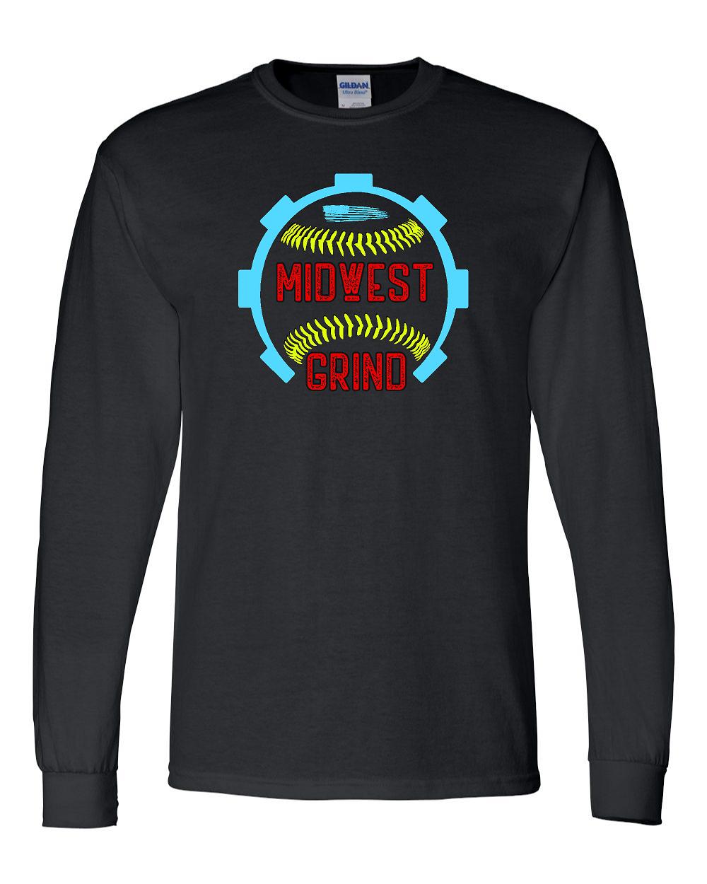 Midwest Grind Softball Unisex Long Sleeve T-Shirt (P.8400/5400B)