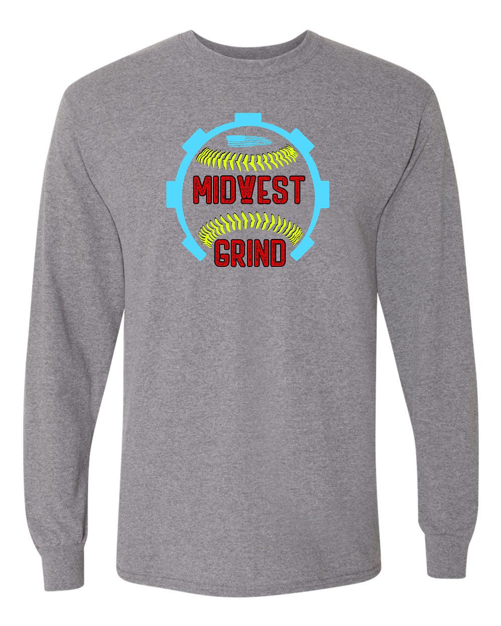 Midwest Grind Softball Unisex Long Sleeve T-Shirt (P.8400/5400B)