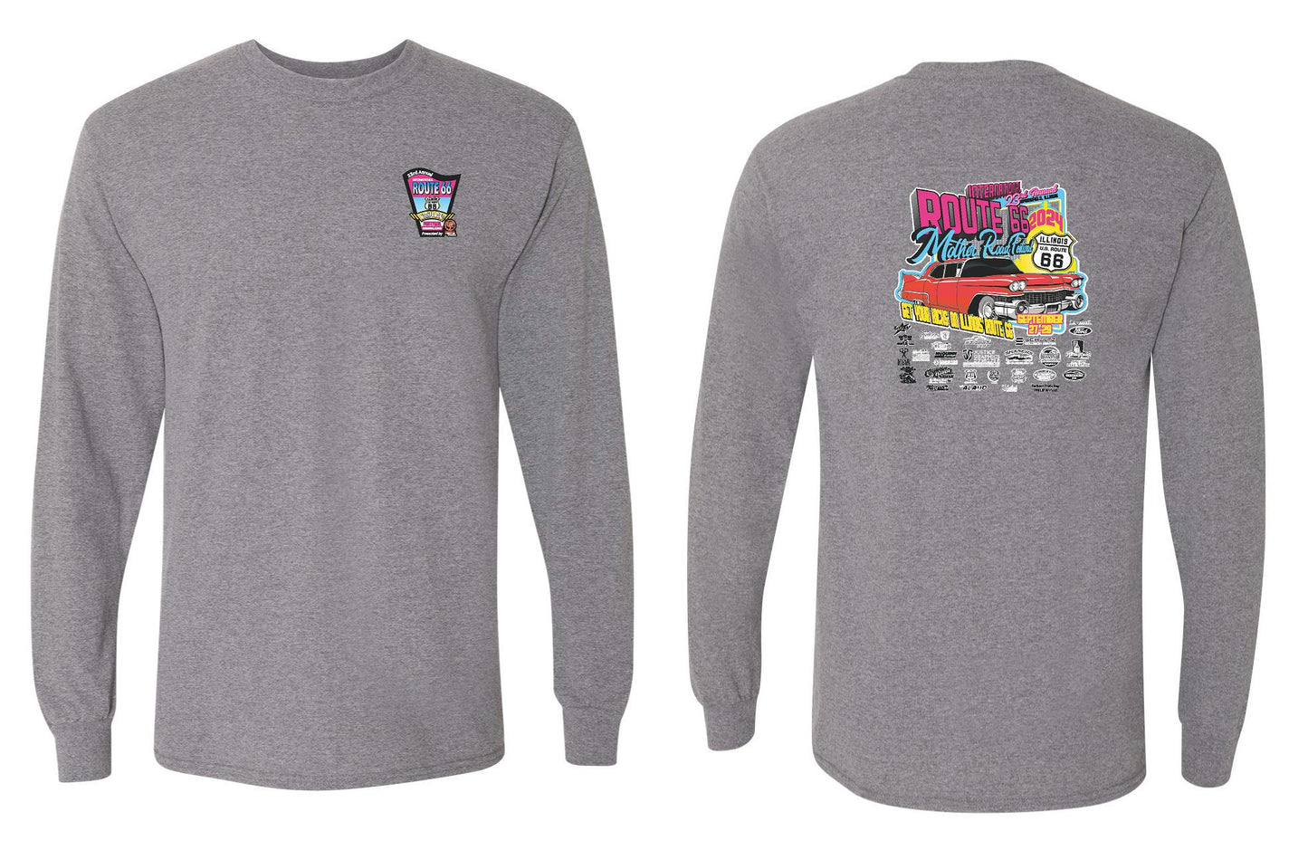 23RD ANNUAL ROUTE 66 MOTHER ROAD FESTIVAL 2024 UNISEX LONG SLEEVE (P.8400)
