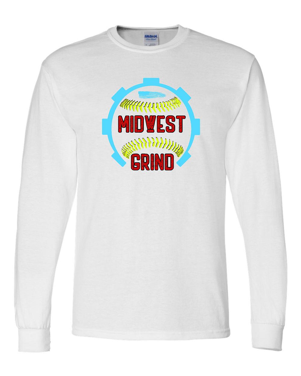 Midwest Grind Softball Unisex Long Sleeve T-Shirt (P.8400/5400B)