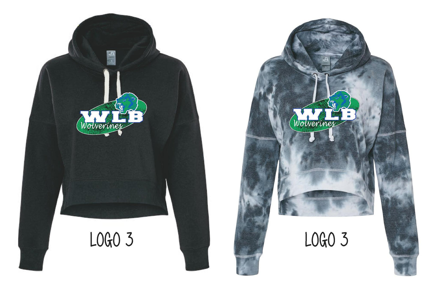 WLB Women's Crop Hooded Sweatshirt (P.8853)