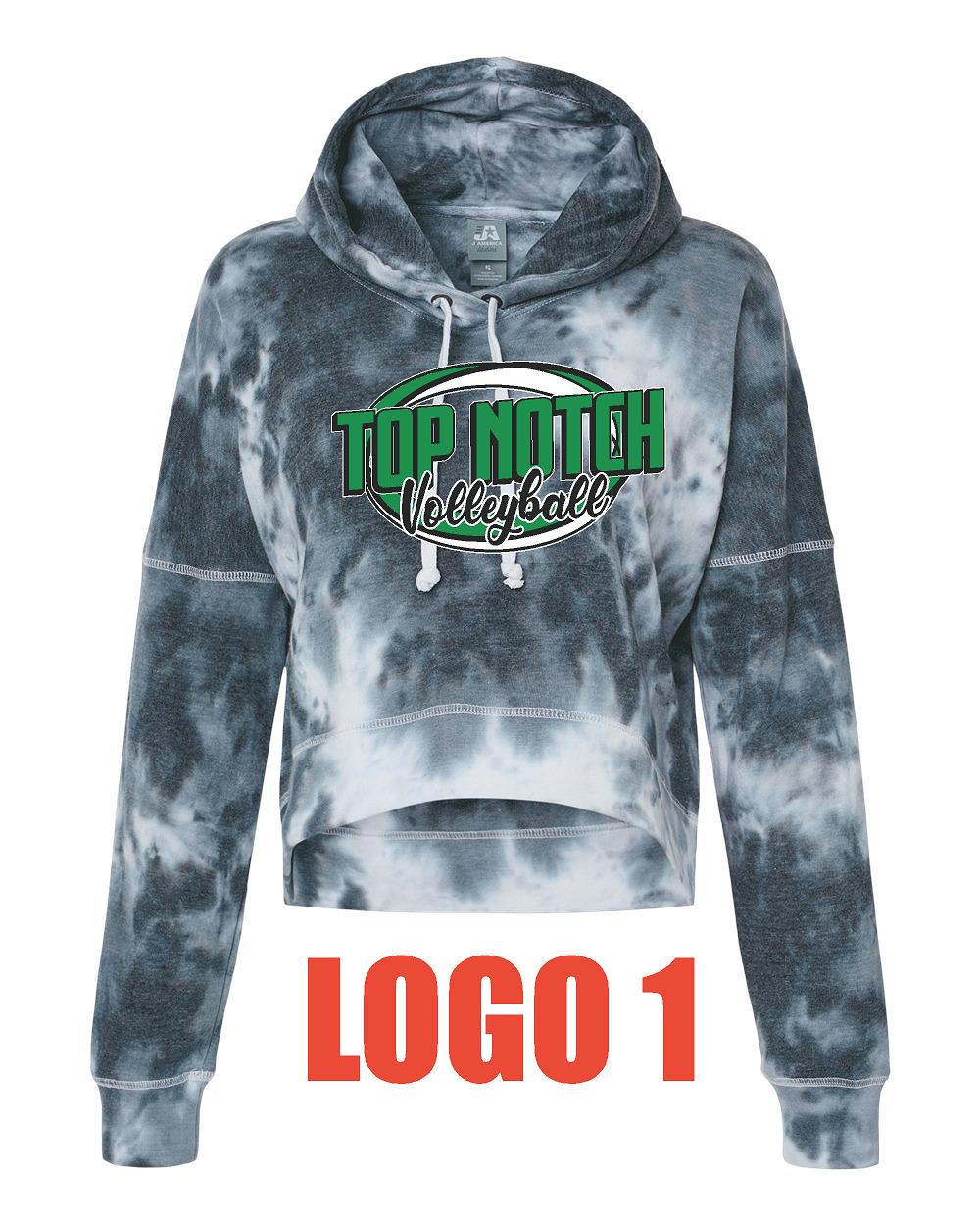 TOP NOTCH VOLLEYBALL Women's Crop Hooded Sweatshirt (P.8853)