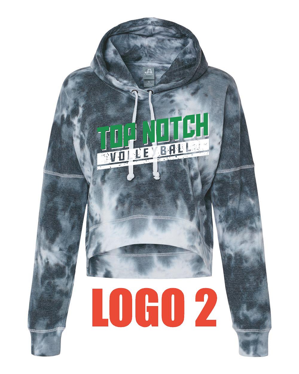 TOP NOTCH VOLLEYBALL Women's Crop Hooded Sweatshirt (P.8853)