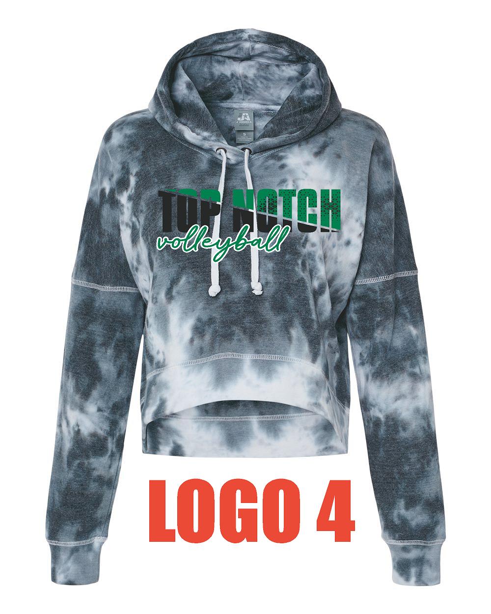 TOP NOTCH VOLLEYBALL Women's Crop Hooded Sweatshirt (P.8853)