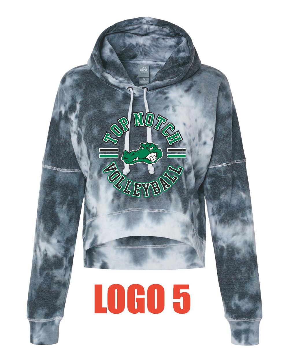 TOP NOTCH VOLLEYBALL Women's Crop Hooded Sweatshirt (P.8853)