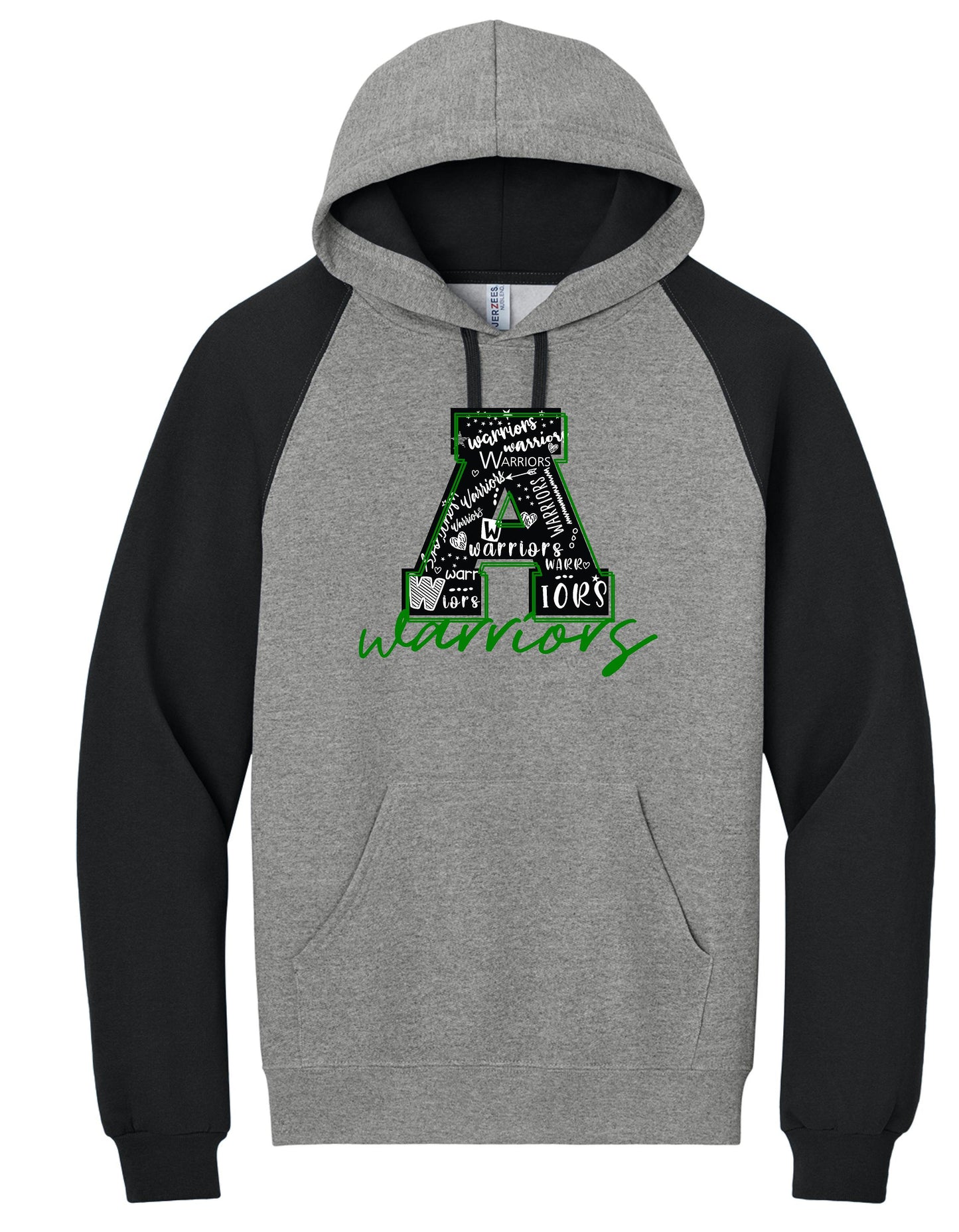 ATHENS BOOSTERS Jerzees® Unisex NuBlend® Colorblock Raglan Hoodie Sweatshirt (P.96C)