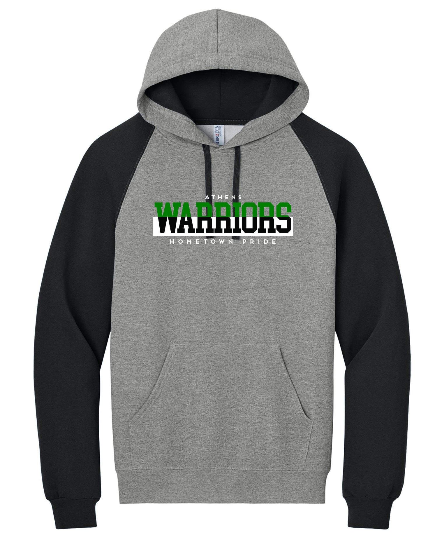 ATHENS BOOSTERS Jerzees® Unisex NuBlend® Colorblock Raglan Hoodie Sweatshirt (P.96C)