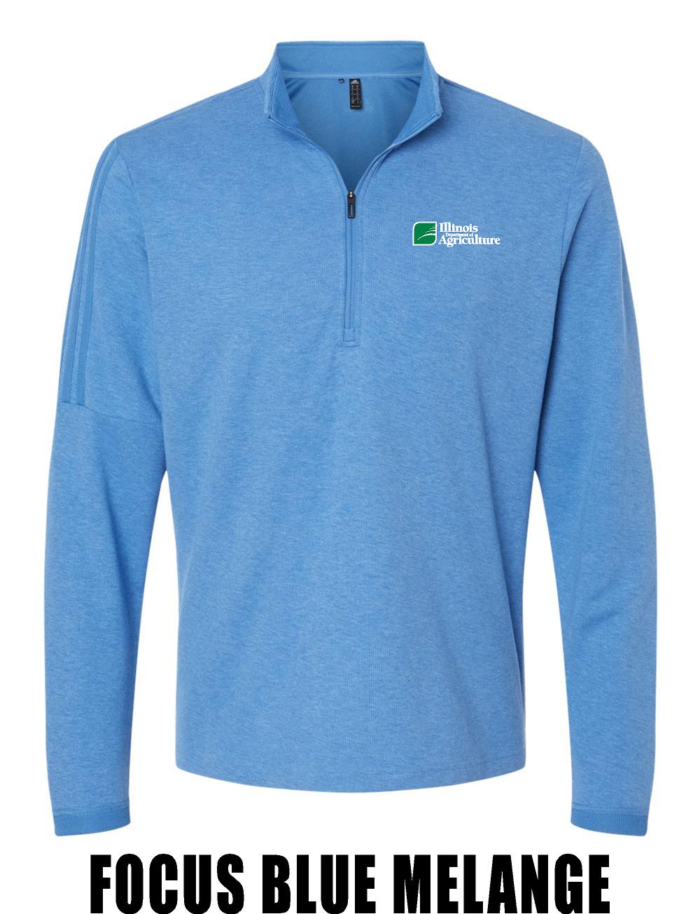 Illinois Department of Agriculture Adidas - 3-Stripes Quarter-Zip Sweater (E.A554)