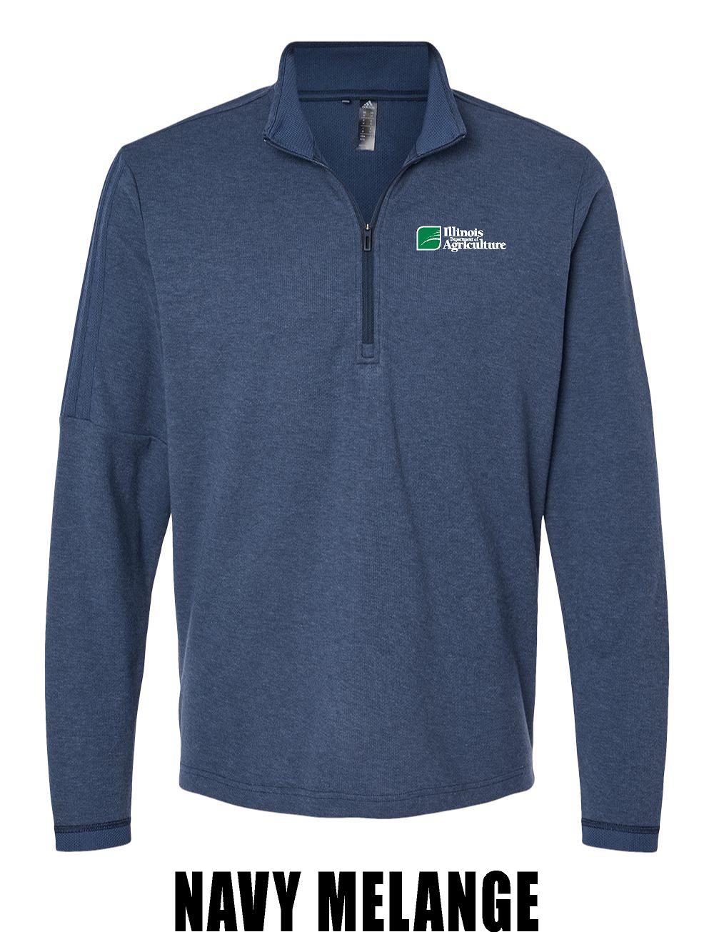 Illinois Department of Agriculture Adidas - 3-Stripes Quarter-Zip Sweater (E.A554)