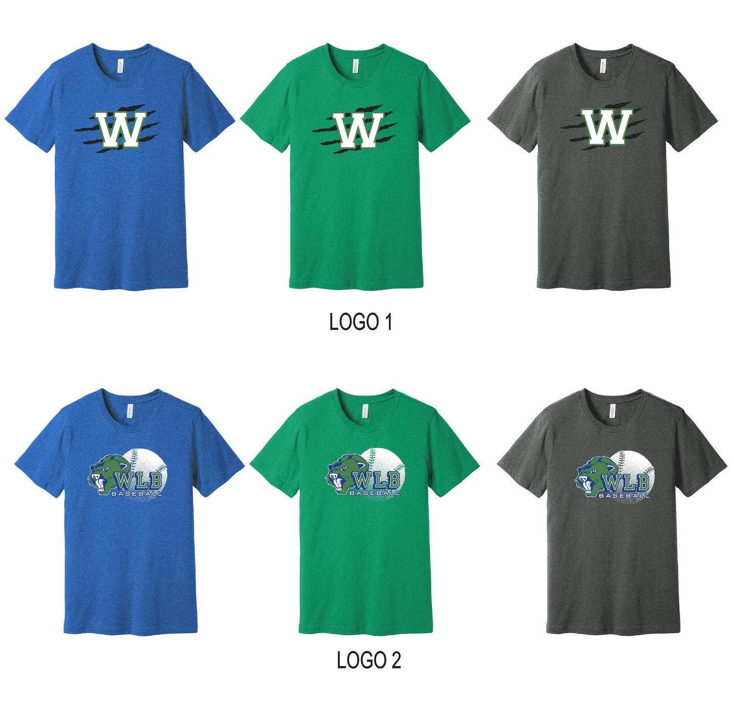WLB Baseball Unisex Bella T-Shirt (P.BC3001CVC)
