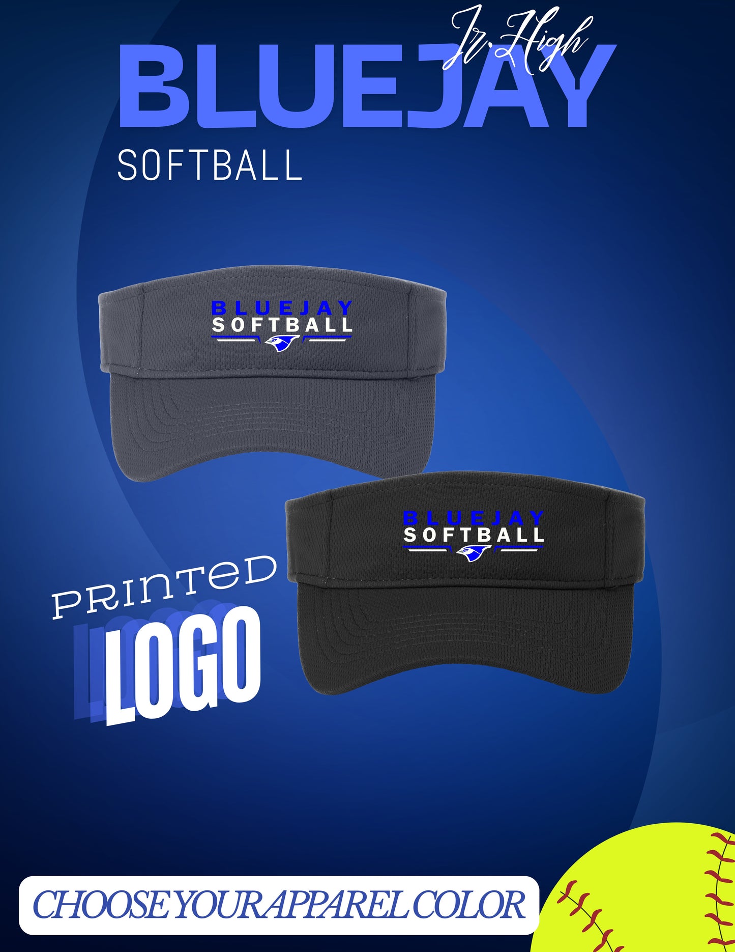 Porta Jr. High Softball Visor (P.STC27)