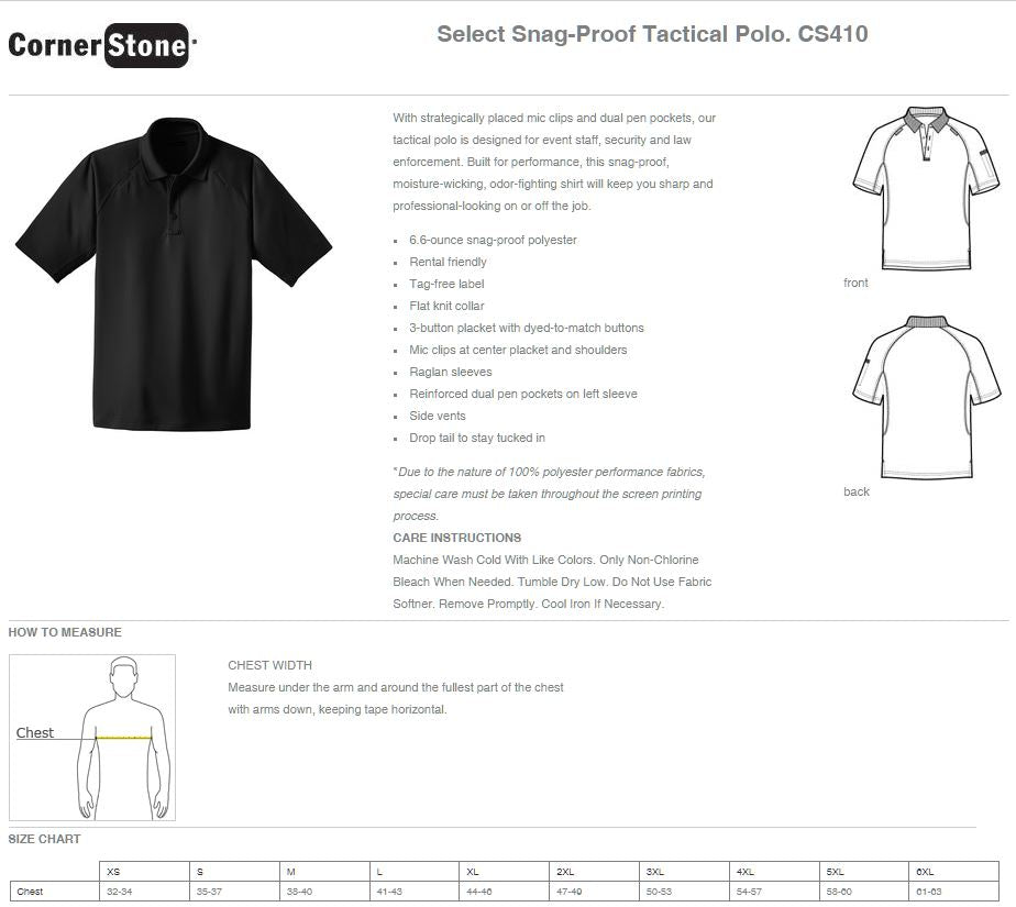 Menard County EMS CornerStone® - Select Snag-Proof Tactical Polo (E.CS410)