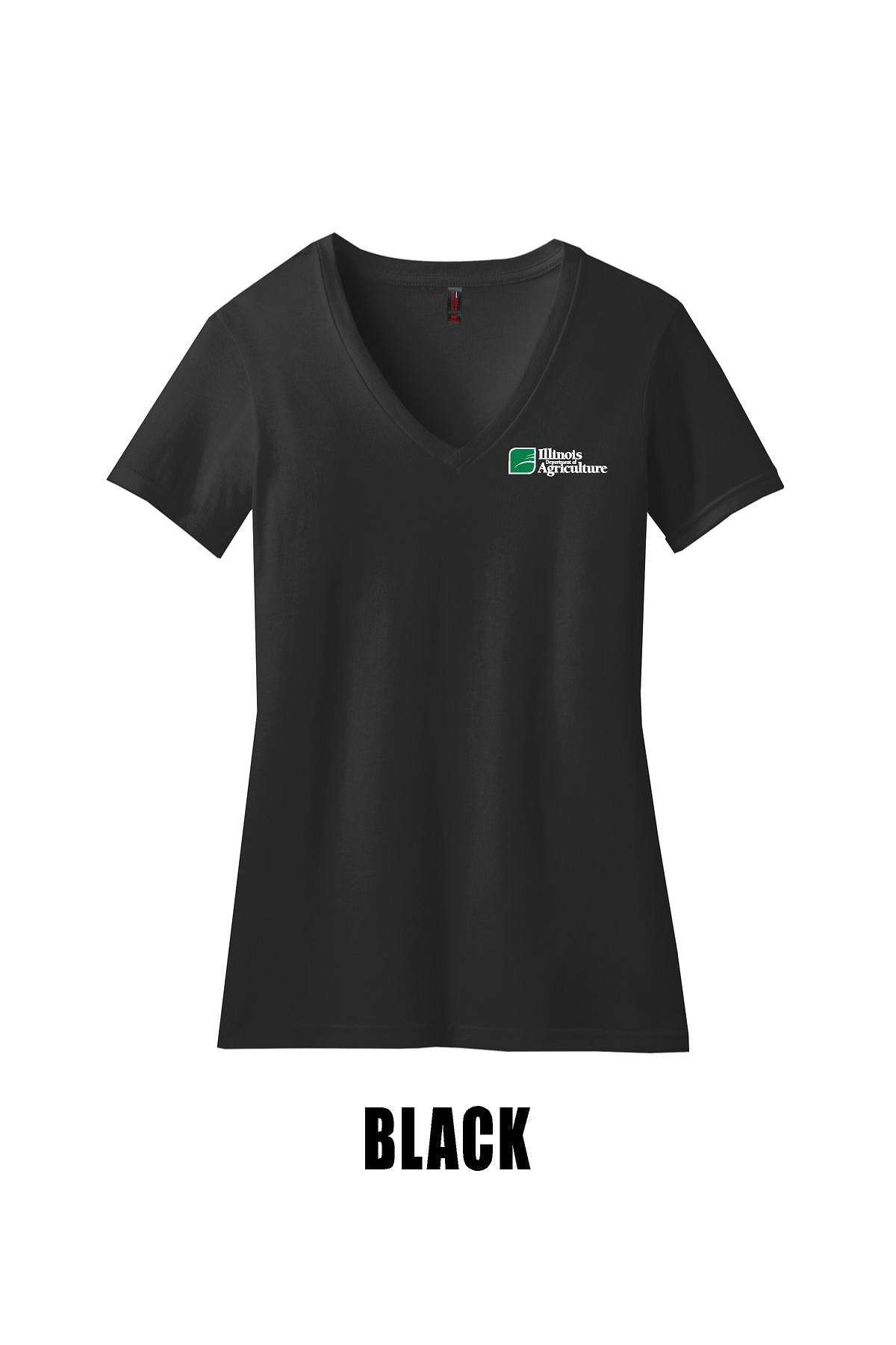 Illinois Department of Agriculture District ® Women’s Perfect Blend ® V-Neck Tee (E. DM1190L)