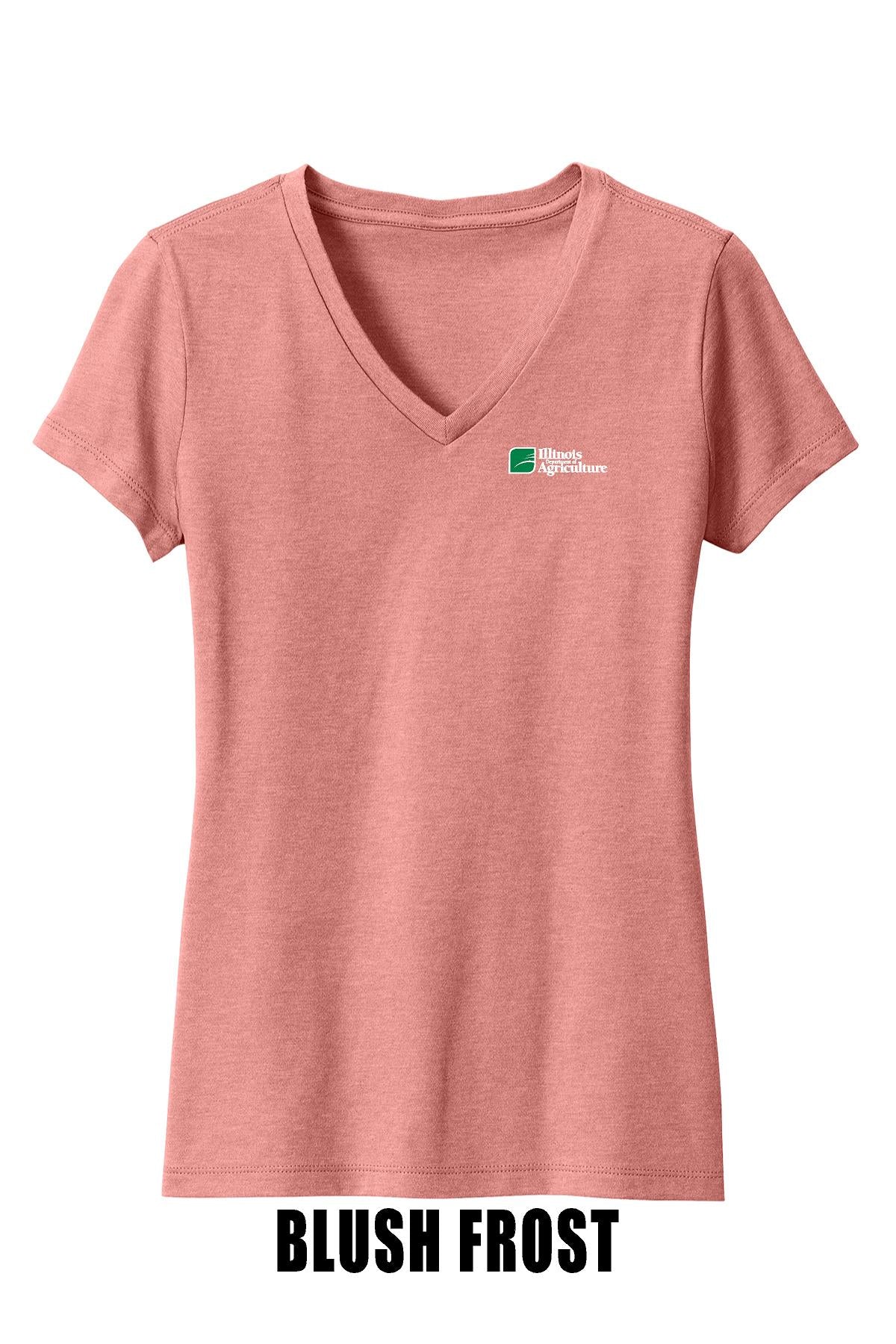 Illinois Department of Agriculture District ® Women’s Perfect Blend ® V-Neck Tee (E. DM1190L)