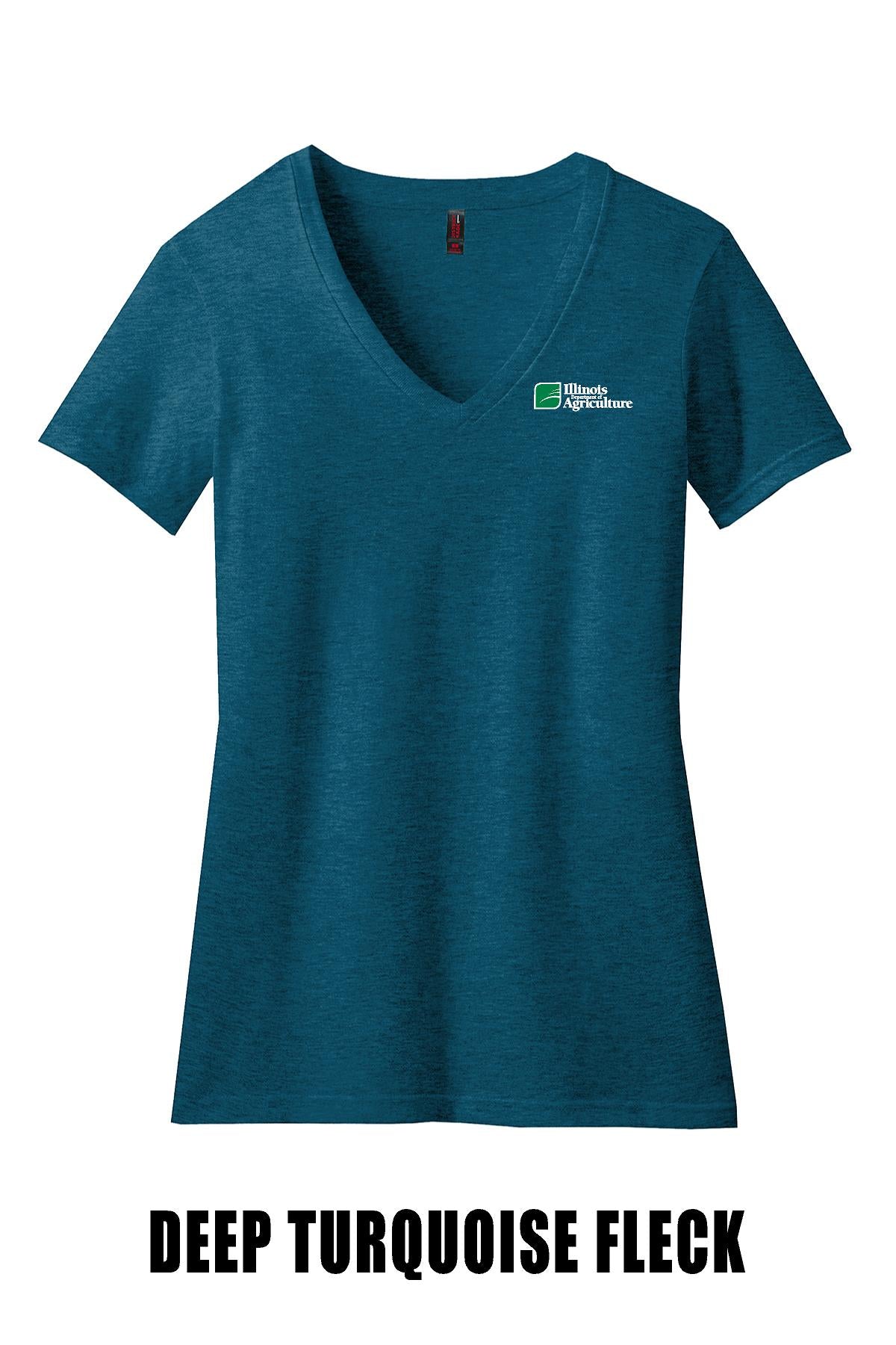 Illinois Department of Agriculture District ® Women’s Perfect Blend ® V-Neck Tee (E. DM1190L)