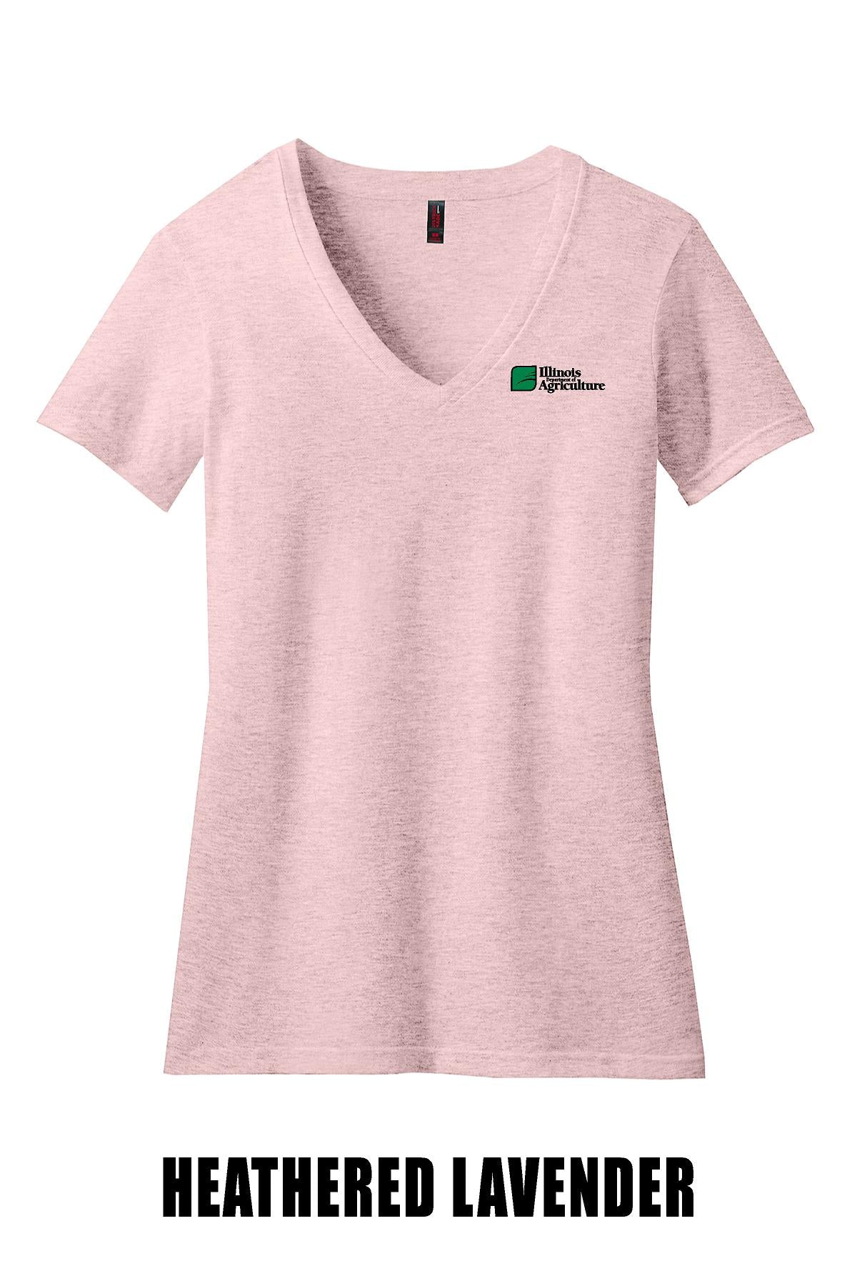 Illinois Department of Agriculture District ® Women’s Perfect Blend ® V-Neck Tee (E. DM1190L)