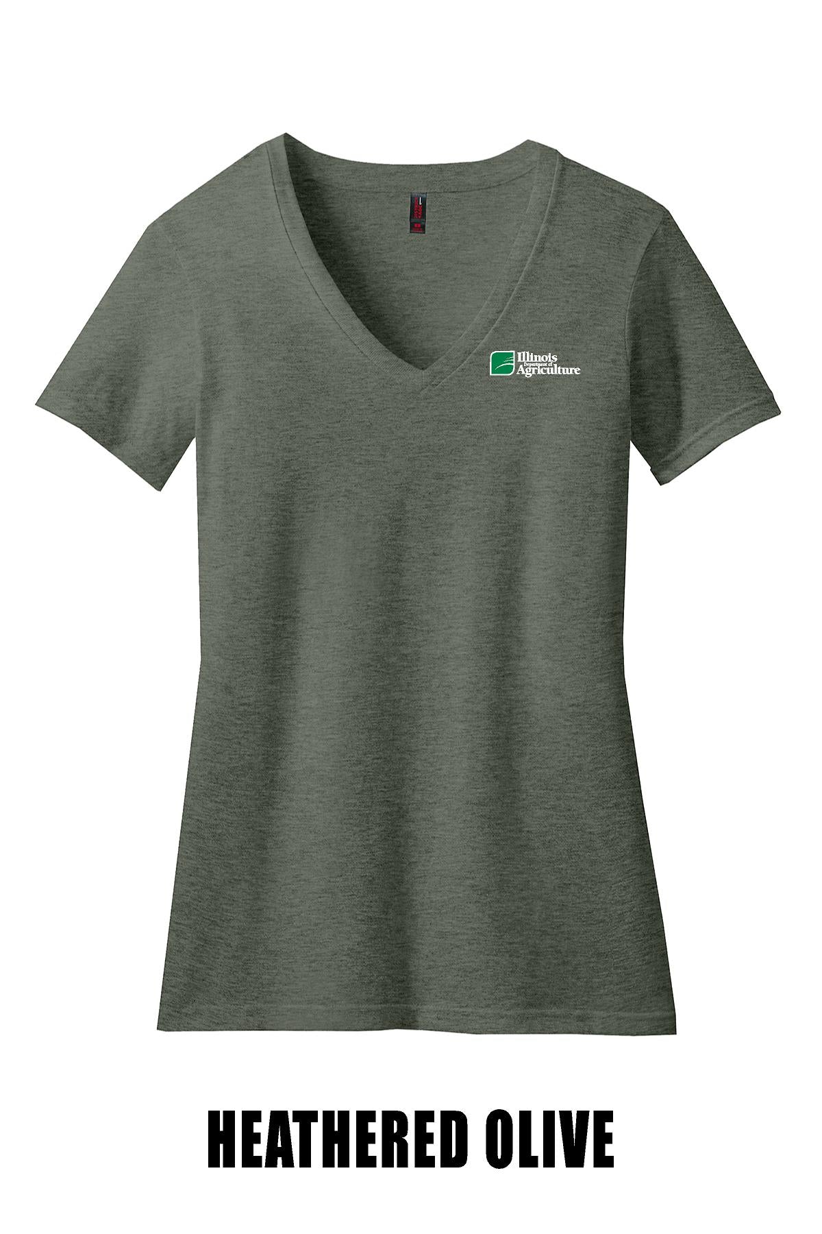 Illinois Department of Agriculture District ® Women’s Perfect Blend ® V-Neck Tee (E. DM1190L)