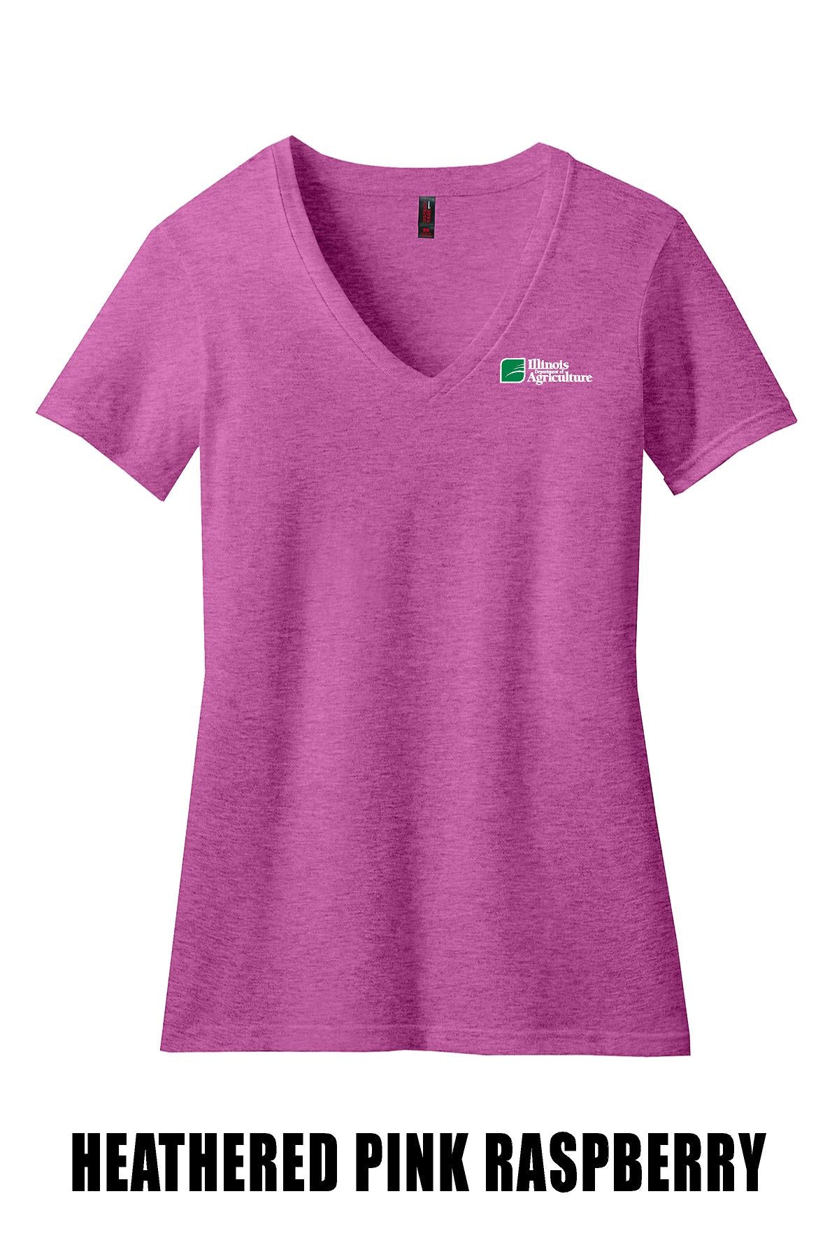Illinois Department of Agriculture District ® Women’s Perfect Blend ® V-Neck Tee (E. DM1190L)