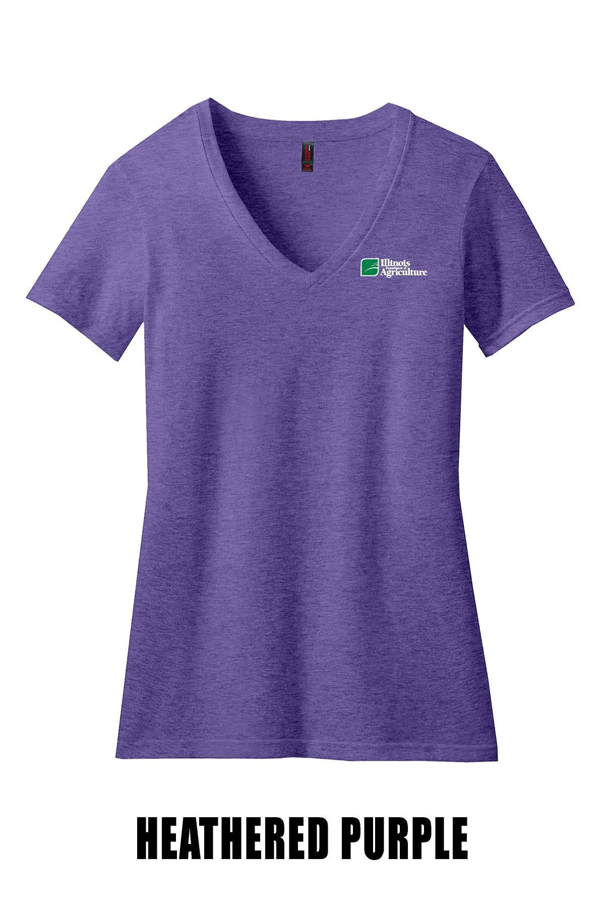 Illinois Department of Agriculture District ® Women’s Perfect Blend ® V-Neck Tee (E. DM1190L)