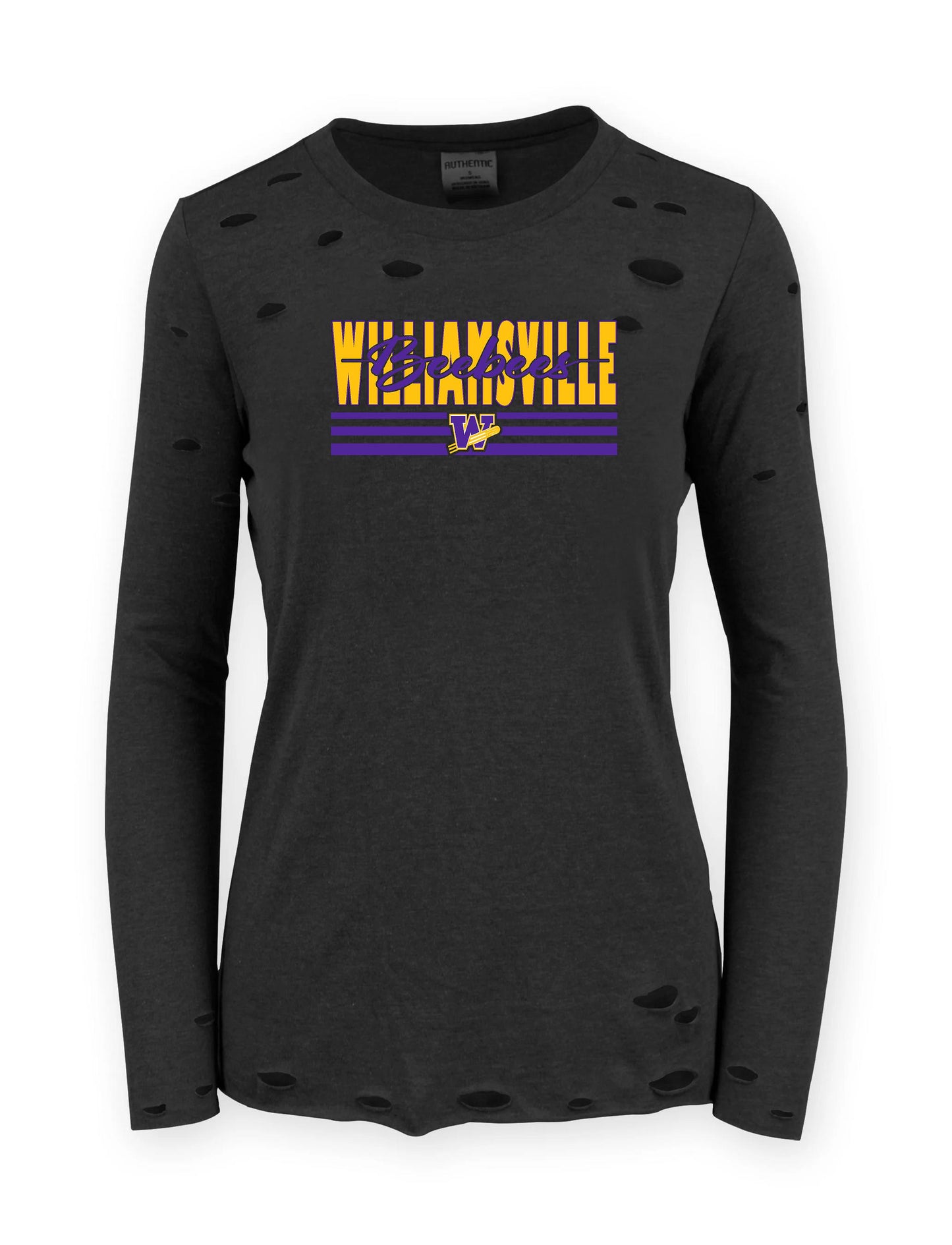 WVSB RIPPED LONG SLEEVE (P.ABB.PATTY)