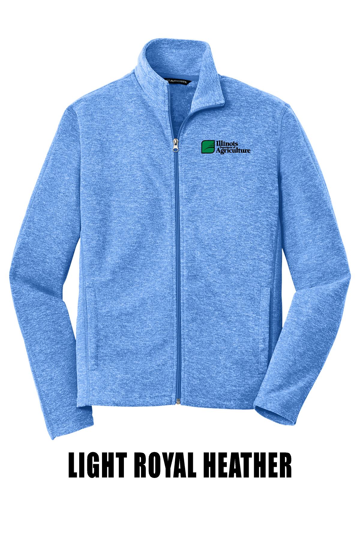 Illinois Department of Agriculture Port Authority® Heather Microfleece Full-Zip Jacket (E.F235)
