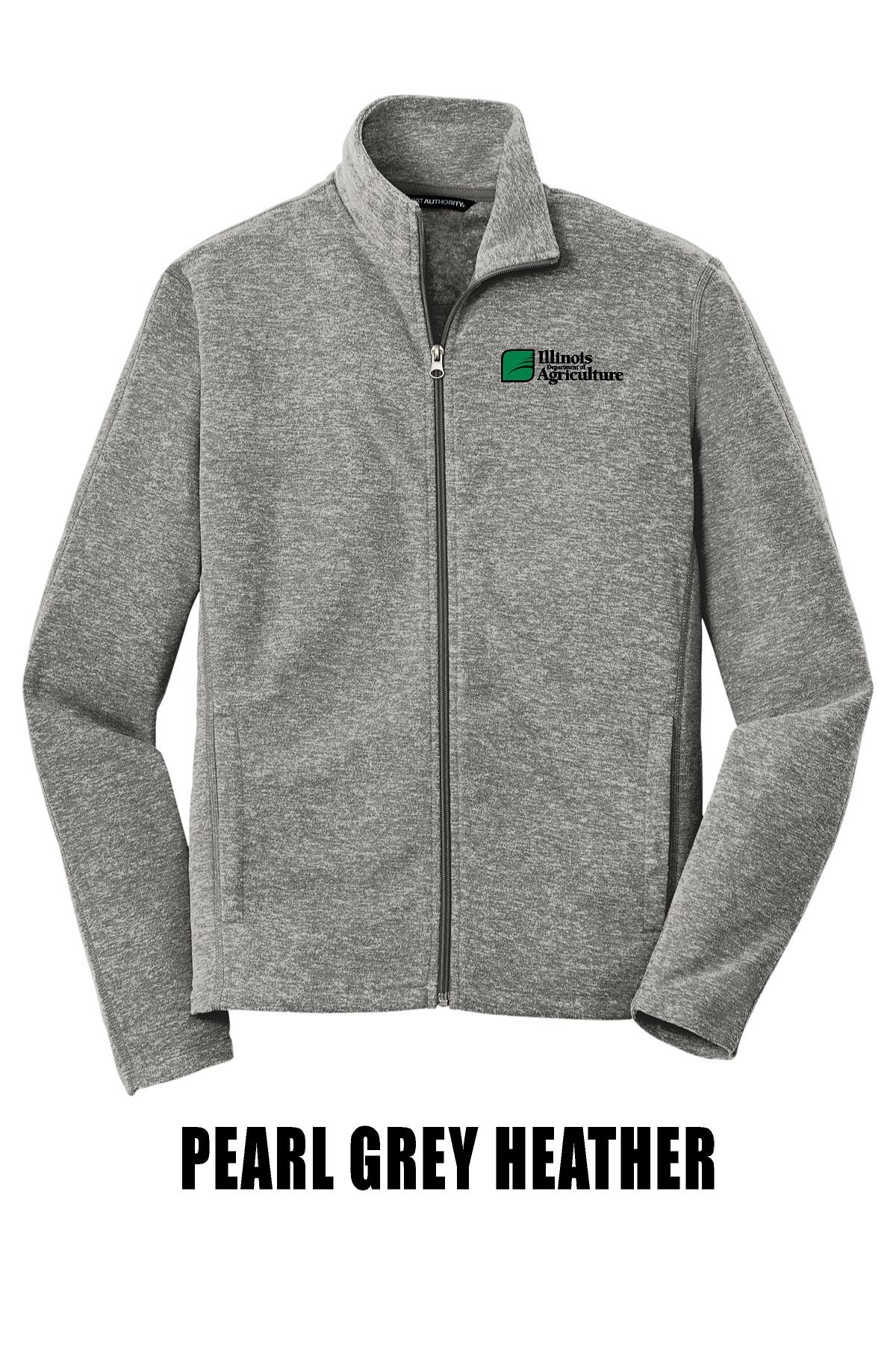 Illinois Department of Agriculture Port Authority® Heather Microfleece Full-Zip Jacket (E.F235)