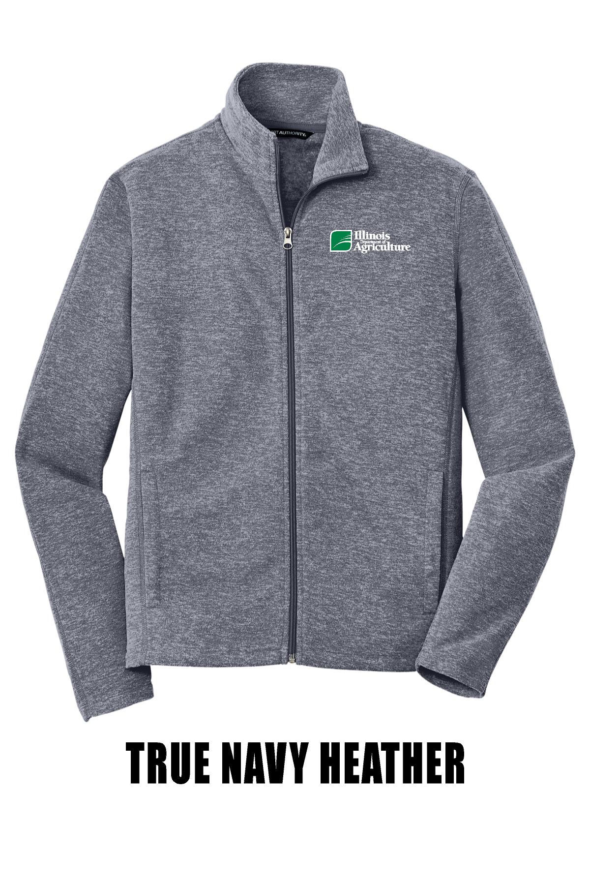 Illinois Department of Agriculture Port Authority® Heather Microfleece Full-Zip Jacket (E.F235)
