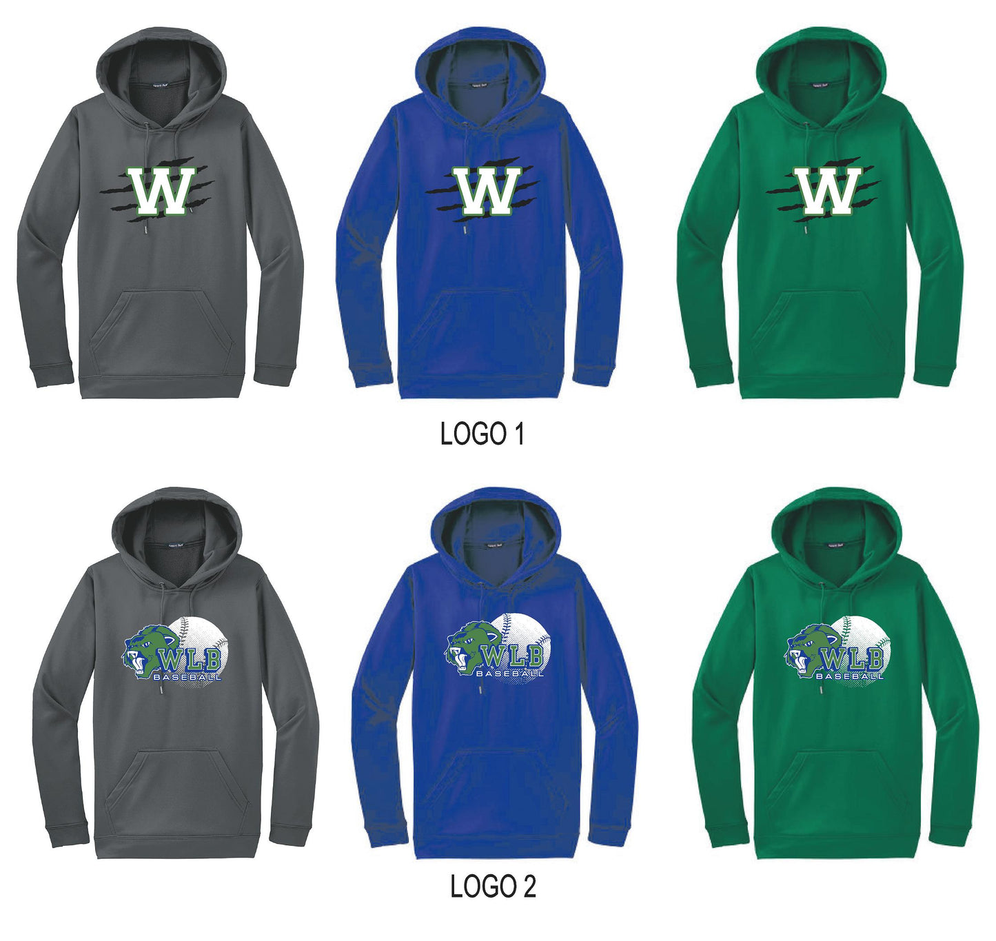 WLB Baseball Unisex Performance Hoodie (P.F244)