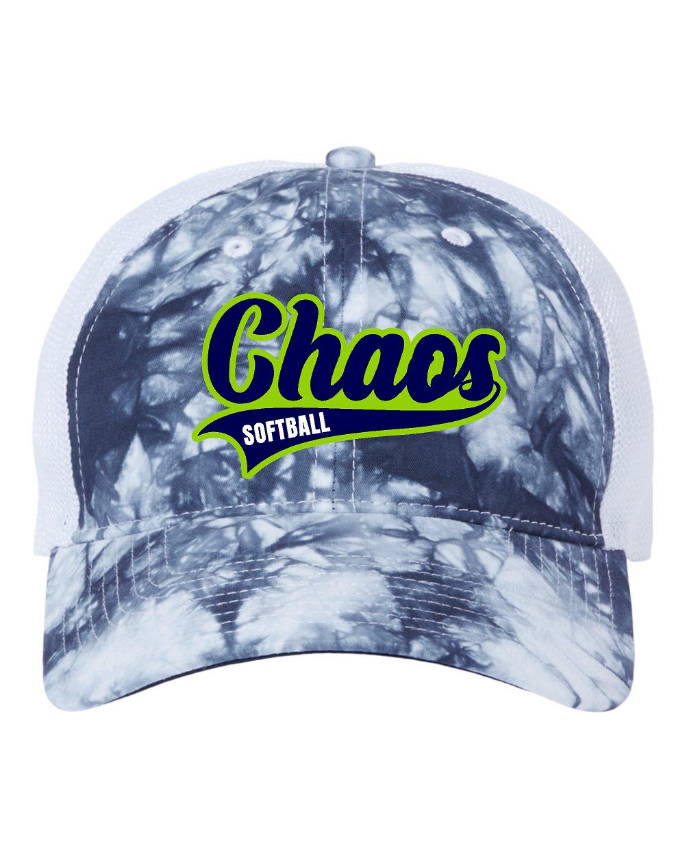 CHAOS SOFTBALL Tie-Dyed Trucker Cap - (E.GB470)