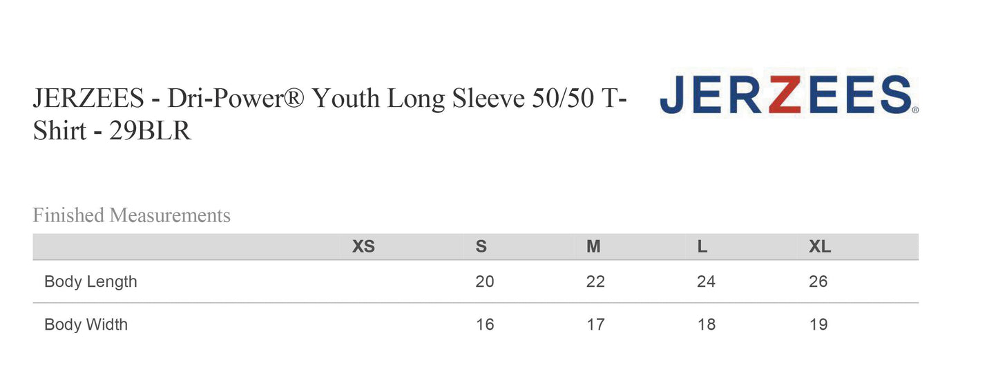 PP CARDINALS YOUTH LONG SLEEVE T-SHIRT (P.29LSR)