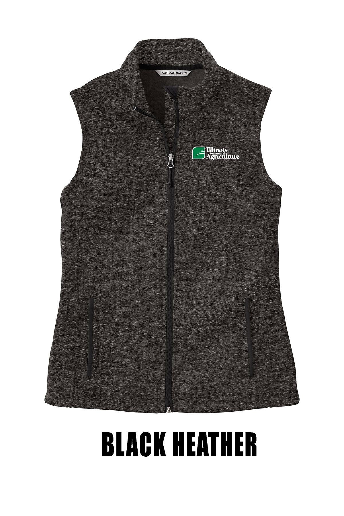 Illinois Department of Agriculture Port Authority ® Women's Sweater Fleece Vest (E.L236)