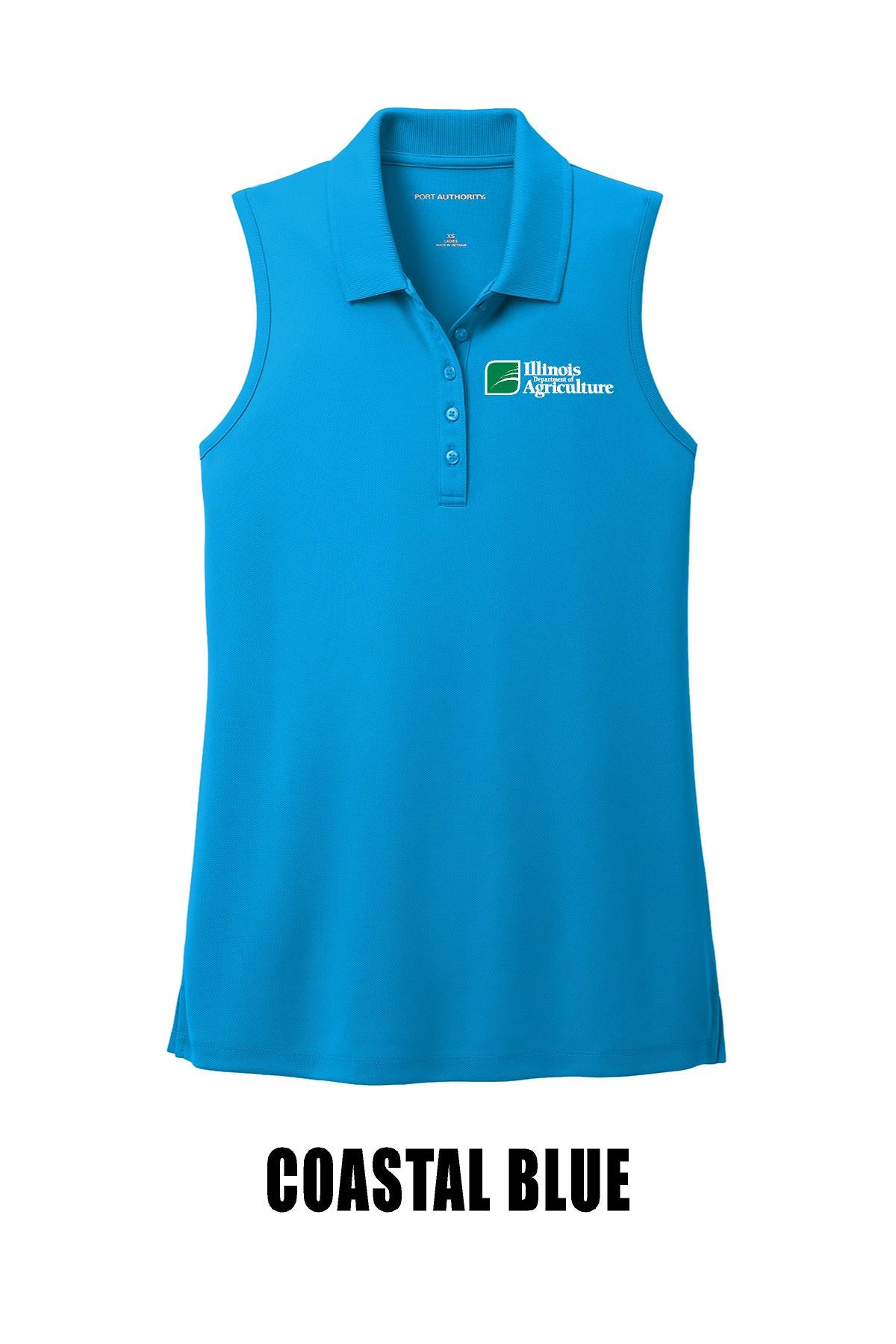 Illinois Department of Agriculture Port Authority® Women's Dry Zone® UV Micro-Mesh Sleeveless Polo (E.LK110SV)