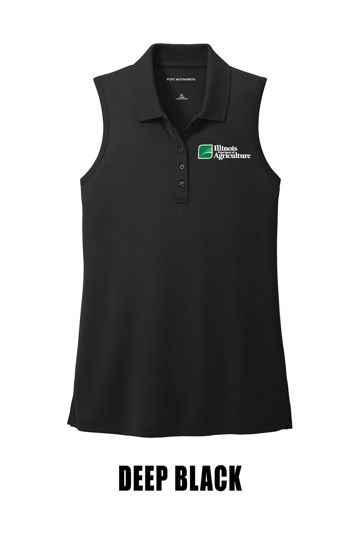 Illinois Department of Agriculture Port Authority® Women's Dry Zone® UV Micro-Mesh Sleeveless Polo (E.LK110SV)