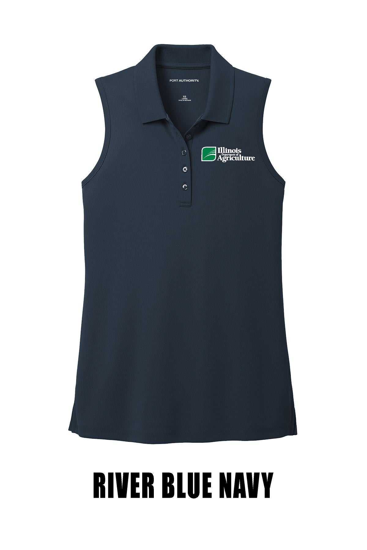 Illinois Department of Agriculture Port Authority® Women's Dry Zone® UV Micro-Mesh Sleeveless Polo (E.LK110SV)