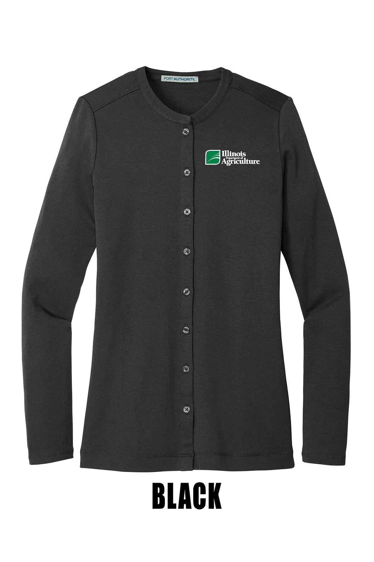 Illinois Department of Agriculture Port Authority® Ladies Concept Stretch Button-Front Cardigan (E. LM1008)