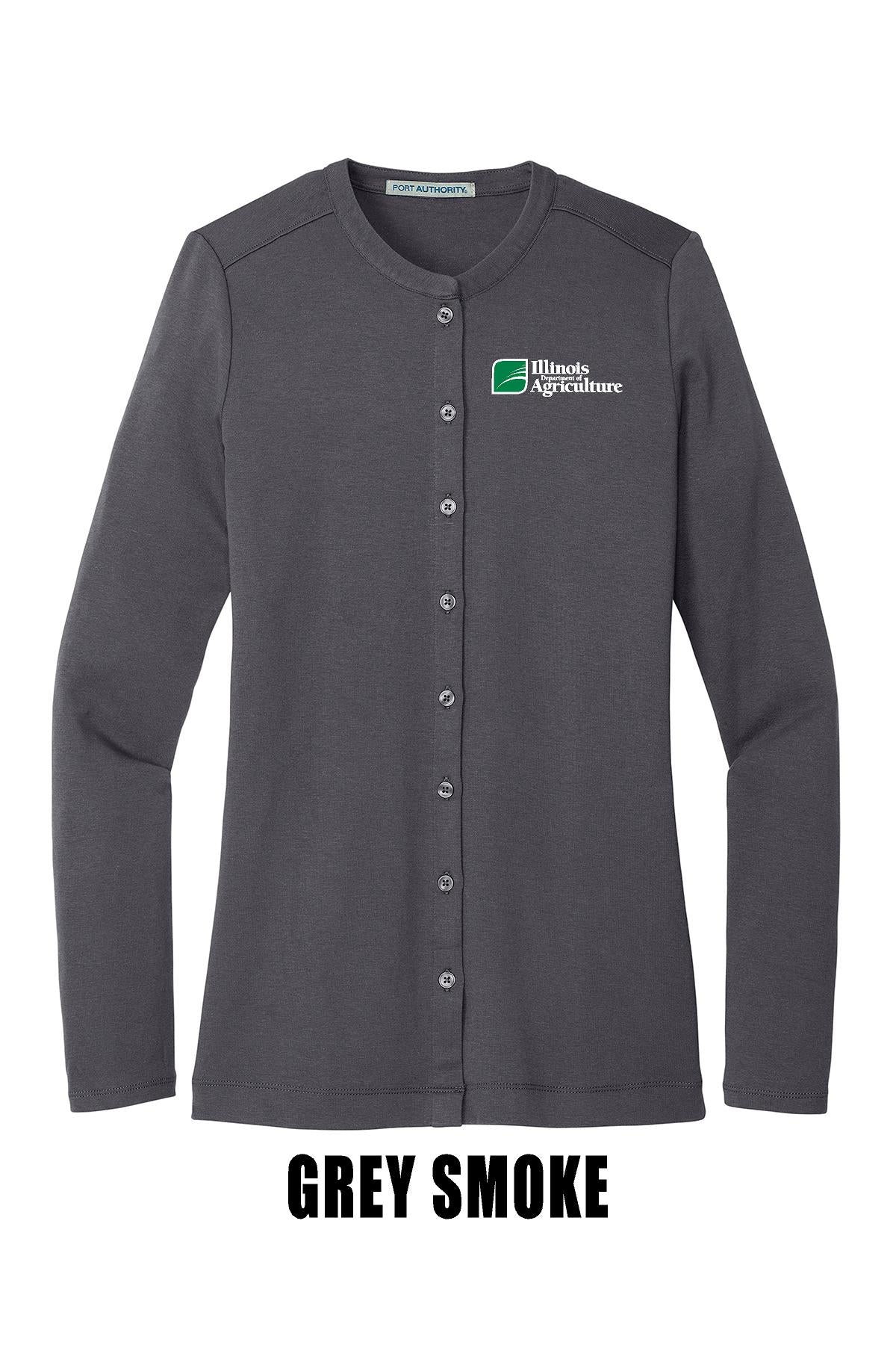 Illinois Department of Agriculture Port Authority® Ladies Concept Stretch Button-Front Cardigan (E. LM1008)