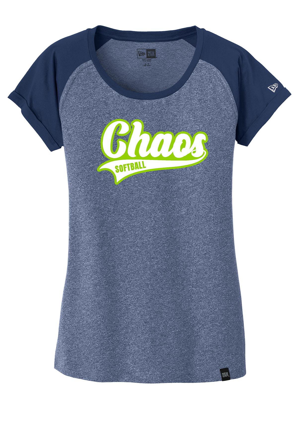 CHAOS SOFTBALL New Era® Ladies Heritage Blend Tee (P.LNEA107)