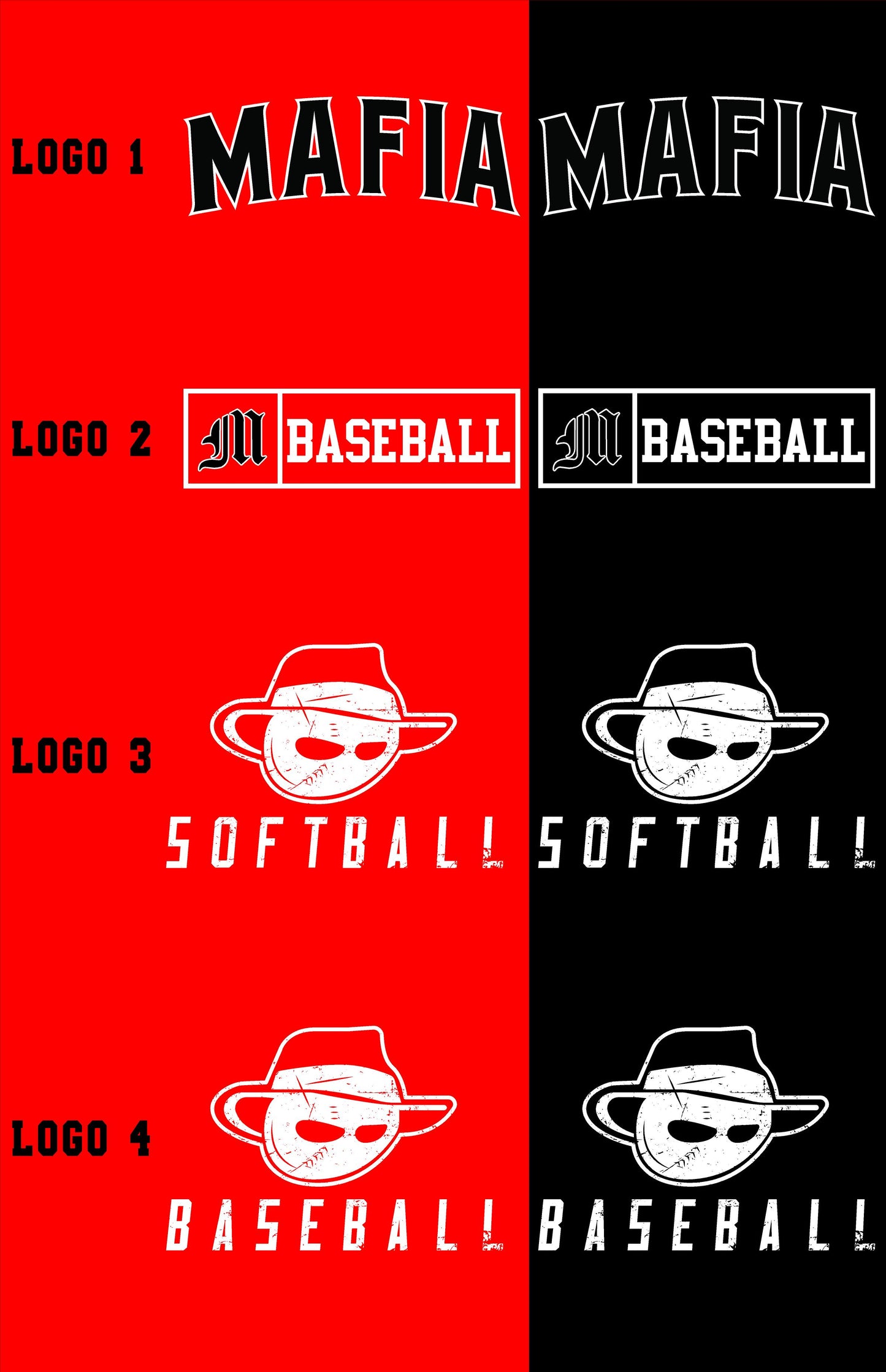 MAFIA BASEBALL/SOFTBALL YOUTH/UNISEX HOODIE (P.18500/18500B)