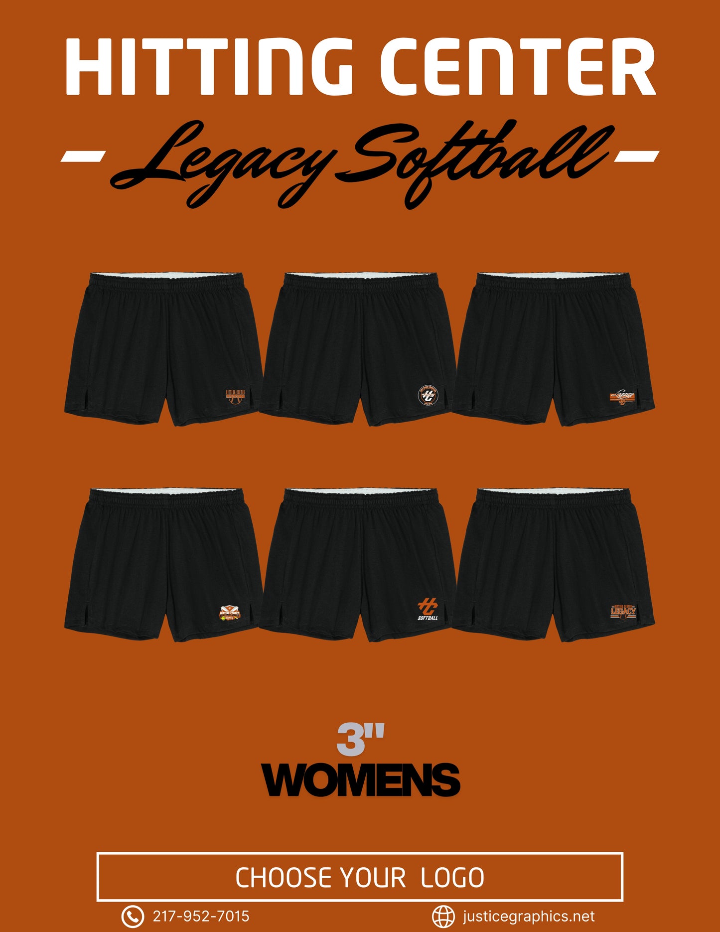 Hitting Center Legacy Softball Sport-Tek® Women’s Jersey Knit Squad Short (P.LST311)