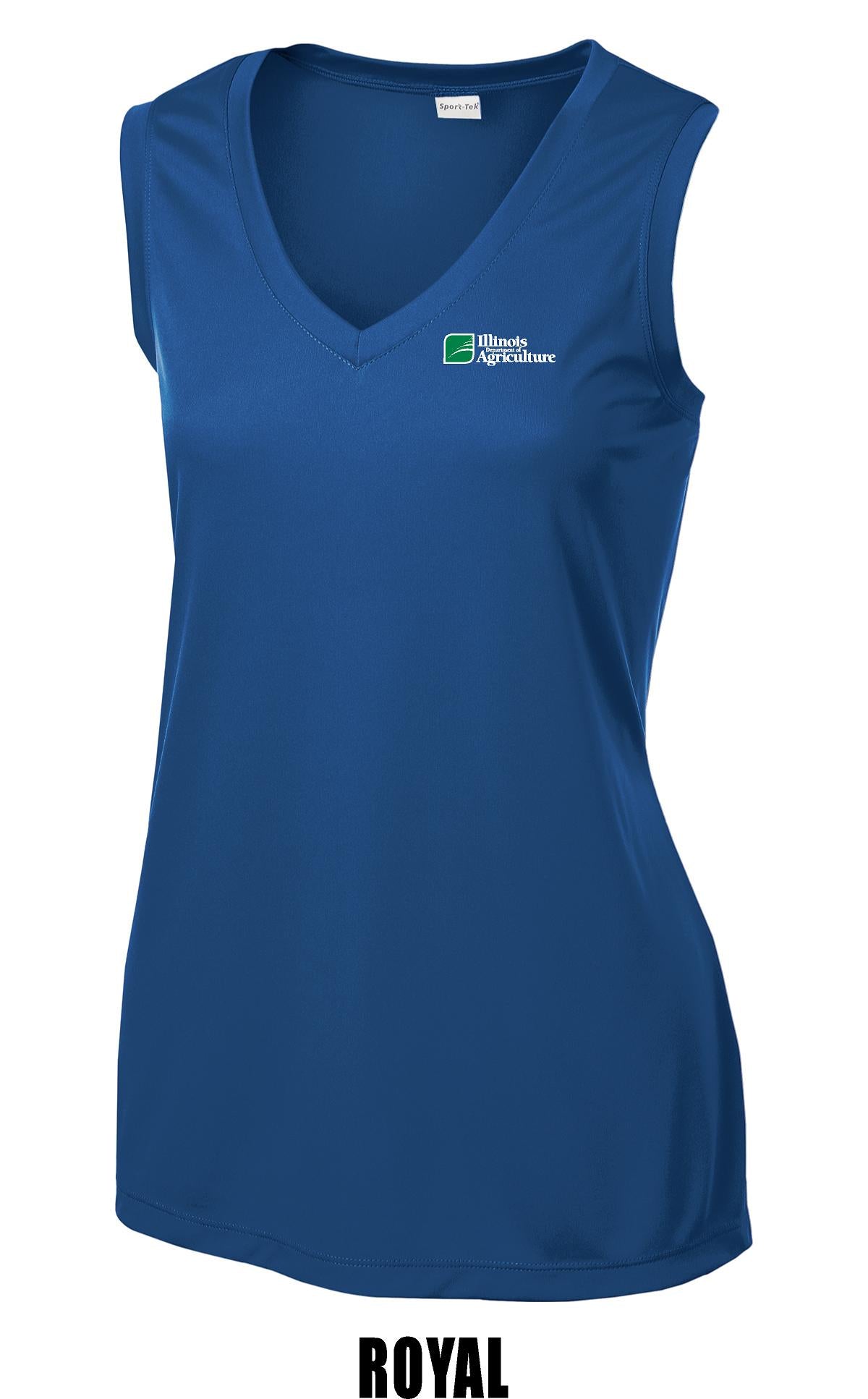 Illinois Department of Agriculture Sport-Tek® Women's Sleeveless PosiCharge® Competitor™ V-Neck Tee (E.LST352)