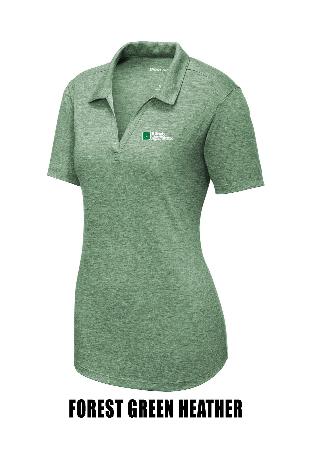 Illinois Department of Agriculture Ladies PosiCharge ® Tri-Blend Wicking Polo (E.LST405)