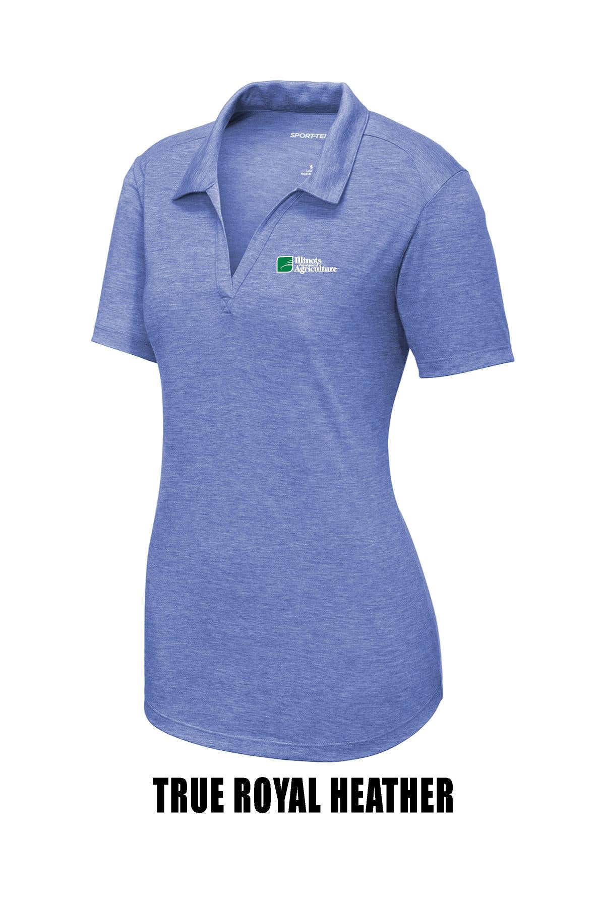Illinois Department of Agriculture Ladies PosiCharge ® Tri-Blend Wicking Polo (E.LST405)