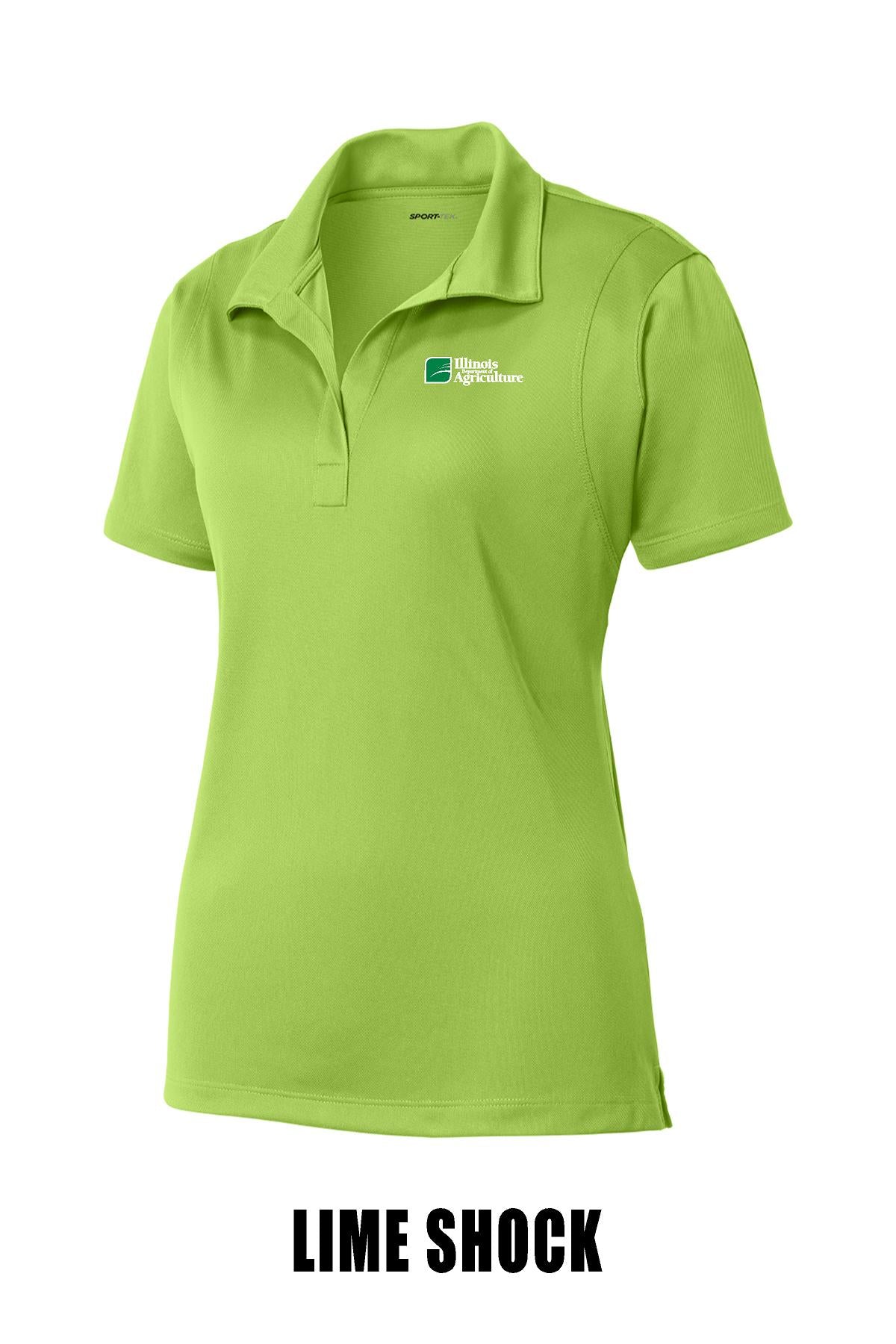 Illinois Department of Agriculture Ladies SPORT TEK Short Sleeve Polo (E.LST650)